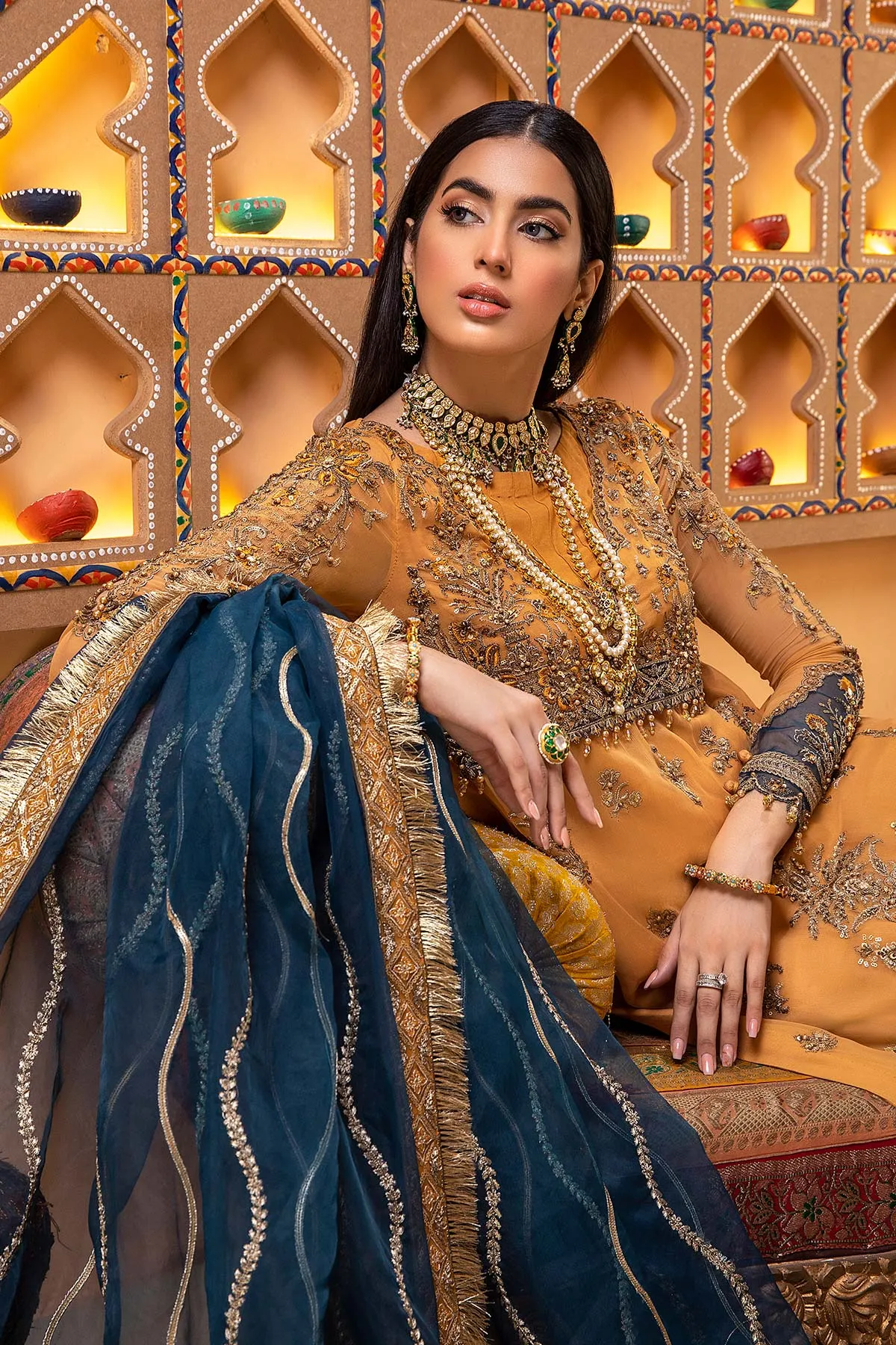 3-Pc Charizma Unstitched Formal Chiffon Collection DJ22-04