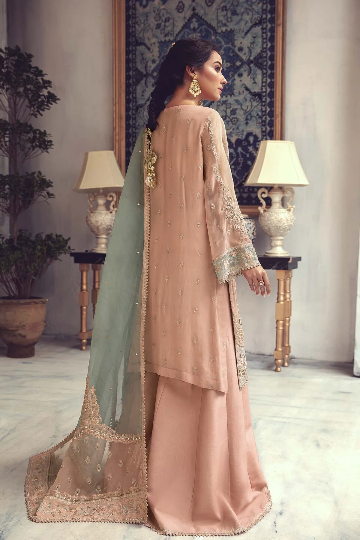 3-Pc Charizma Unstitched Formal Chiffon Collection DJ22-11