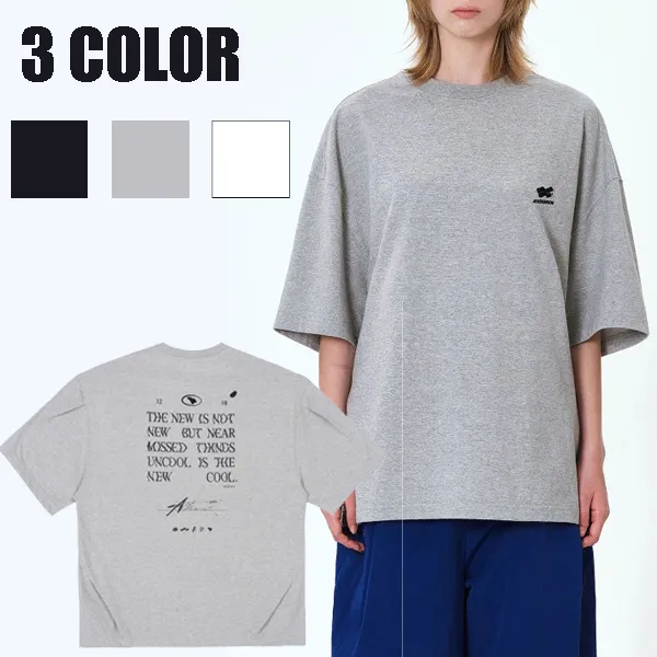 ADERERROR  |Crew Neck Street Style U-Neck Plain Logo Crew Neck T-Shirts