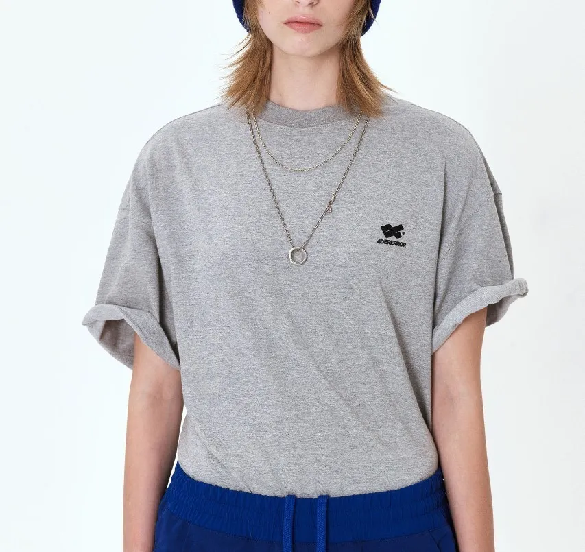 ADERERROR  |Crew Neck Street Style U-Neck Plain Logo Crew Neck T-Shirts