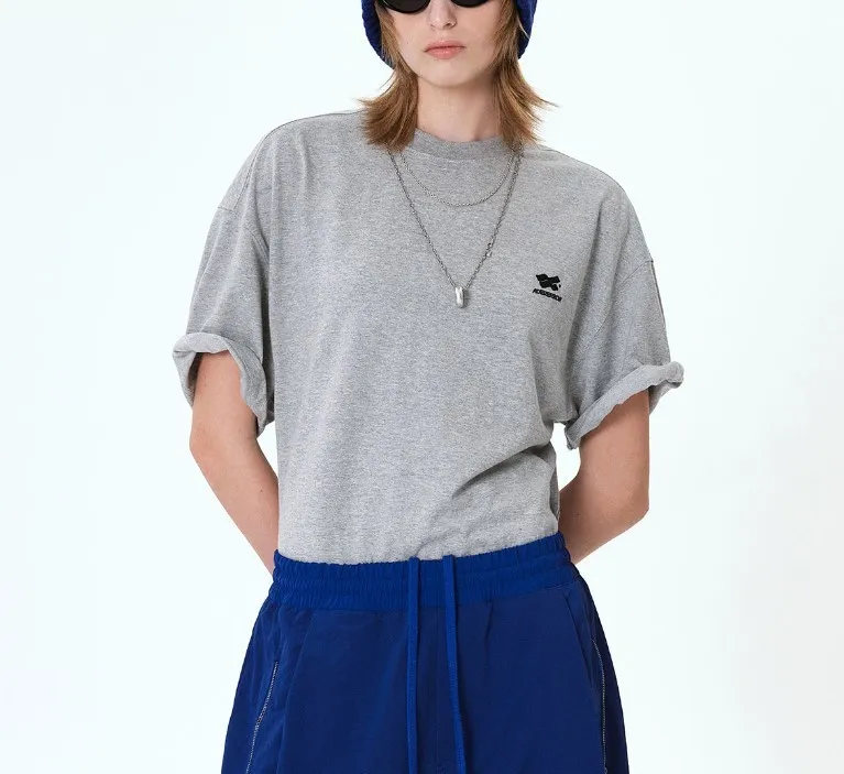 ADERERROR  |Crew Neck Street Style U-Neck Plain Logo Crew Neck T-Shirts