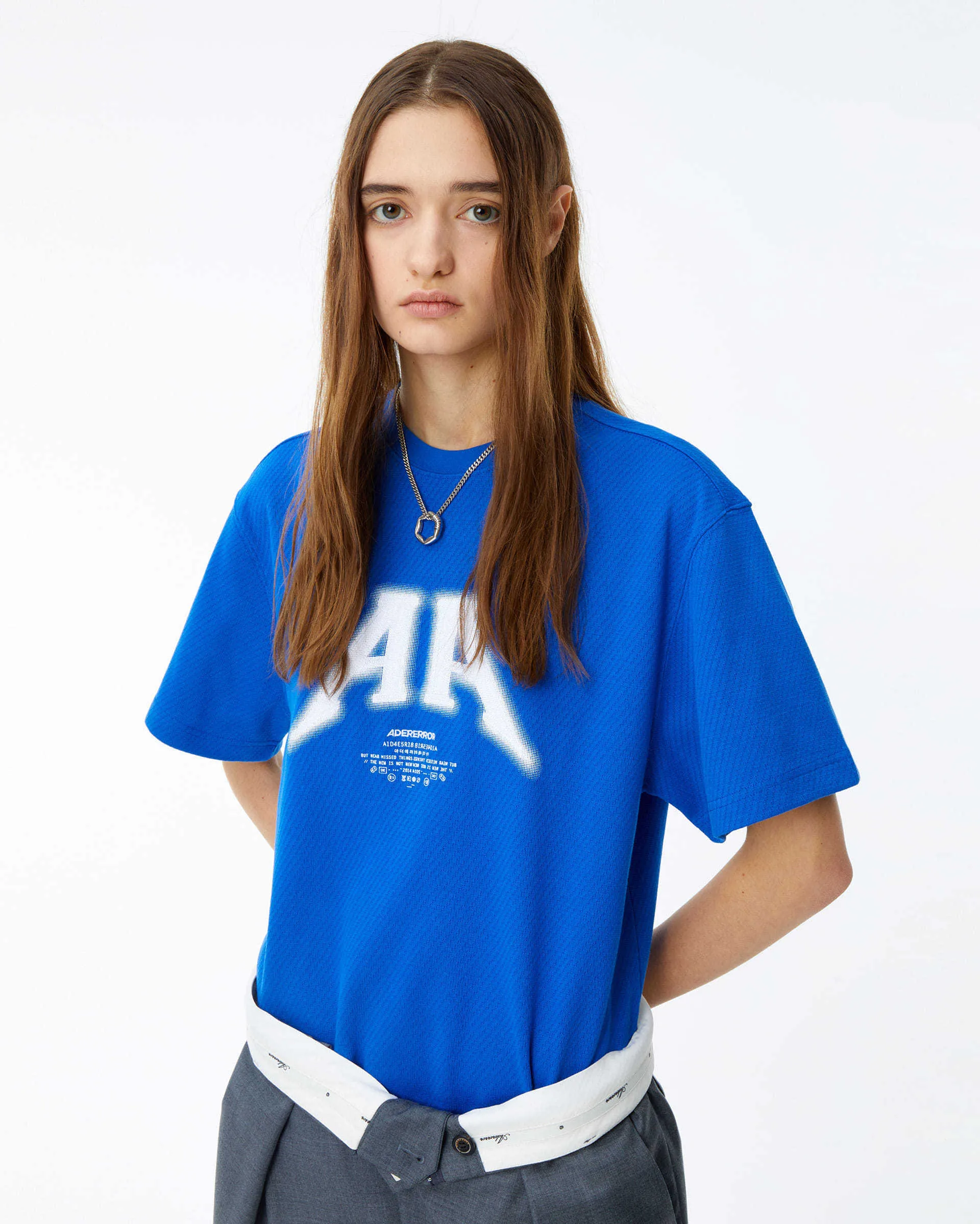 ADERERROR  |Crew Neck Unisex Street Style Cotton Short Sleeves Oversized