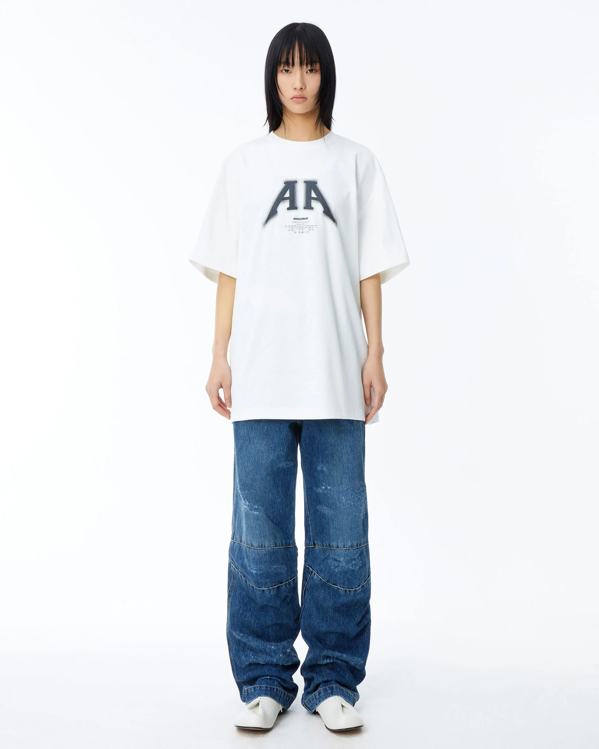 ADERERROR  |Crew Neck Unisex Street Style Cotton Short Sleeves Oversized