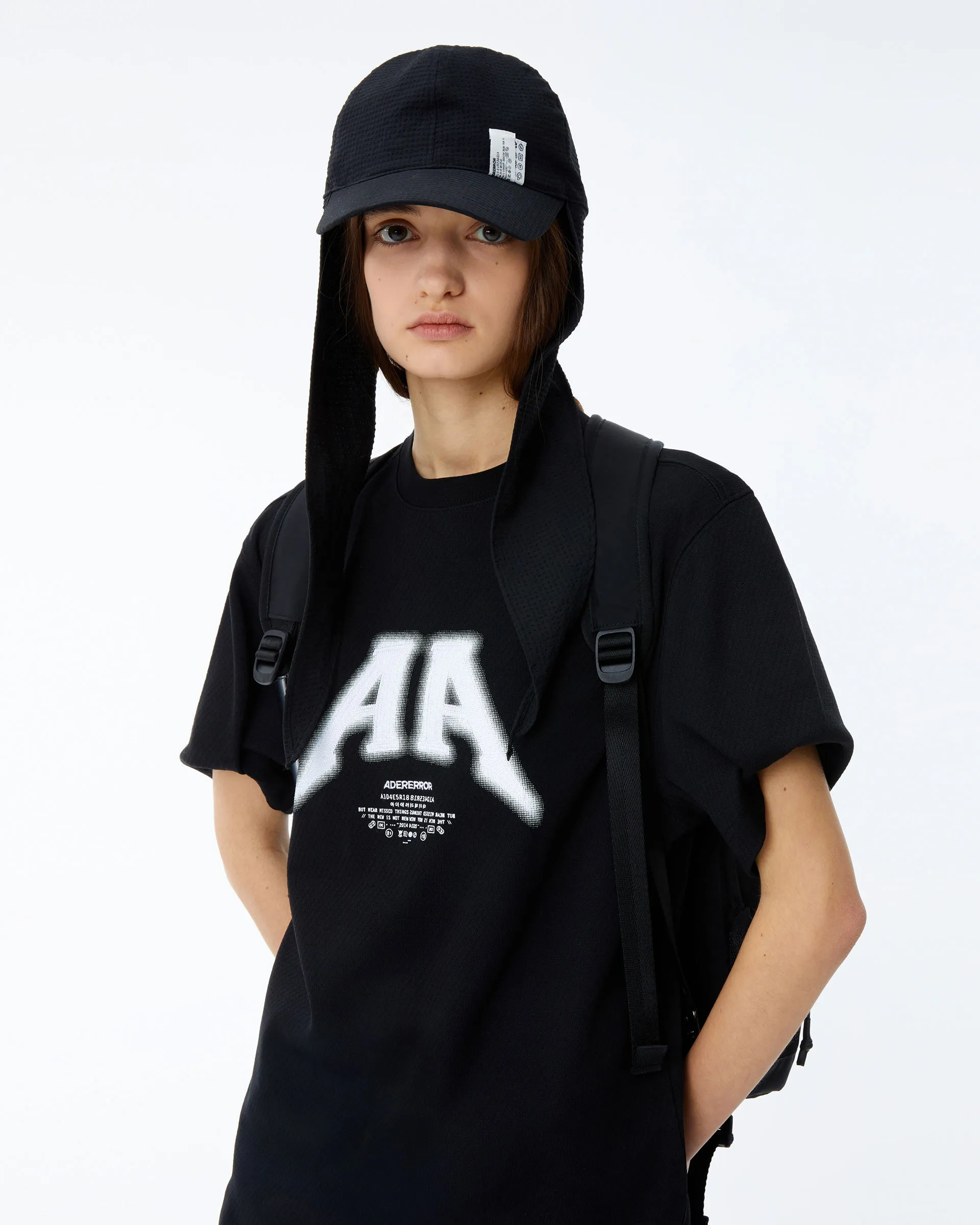 ADERERROR  |Crew Neck Unisex Street Style Cotton Short Sleeves Oversized