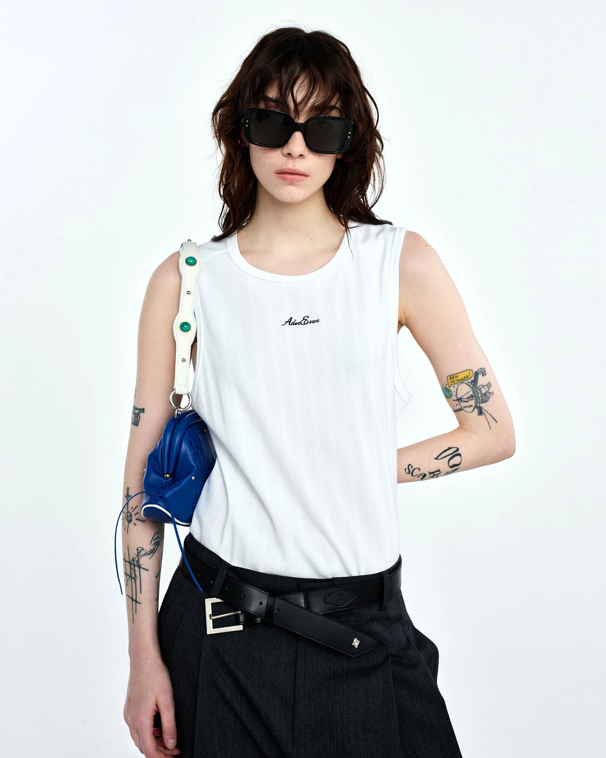 ADERERROR  |Unisex Street Style Logo Tanks & Camisoles