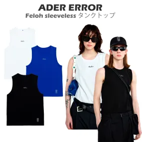 ADERERROR  |Unisex Street Style Logo Tanks & Camisoles