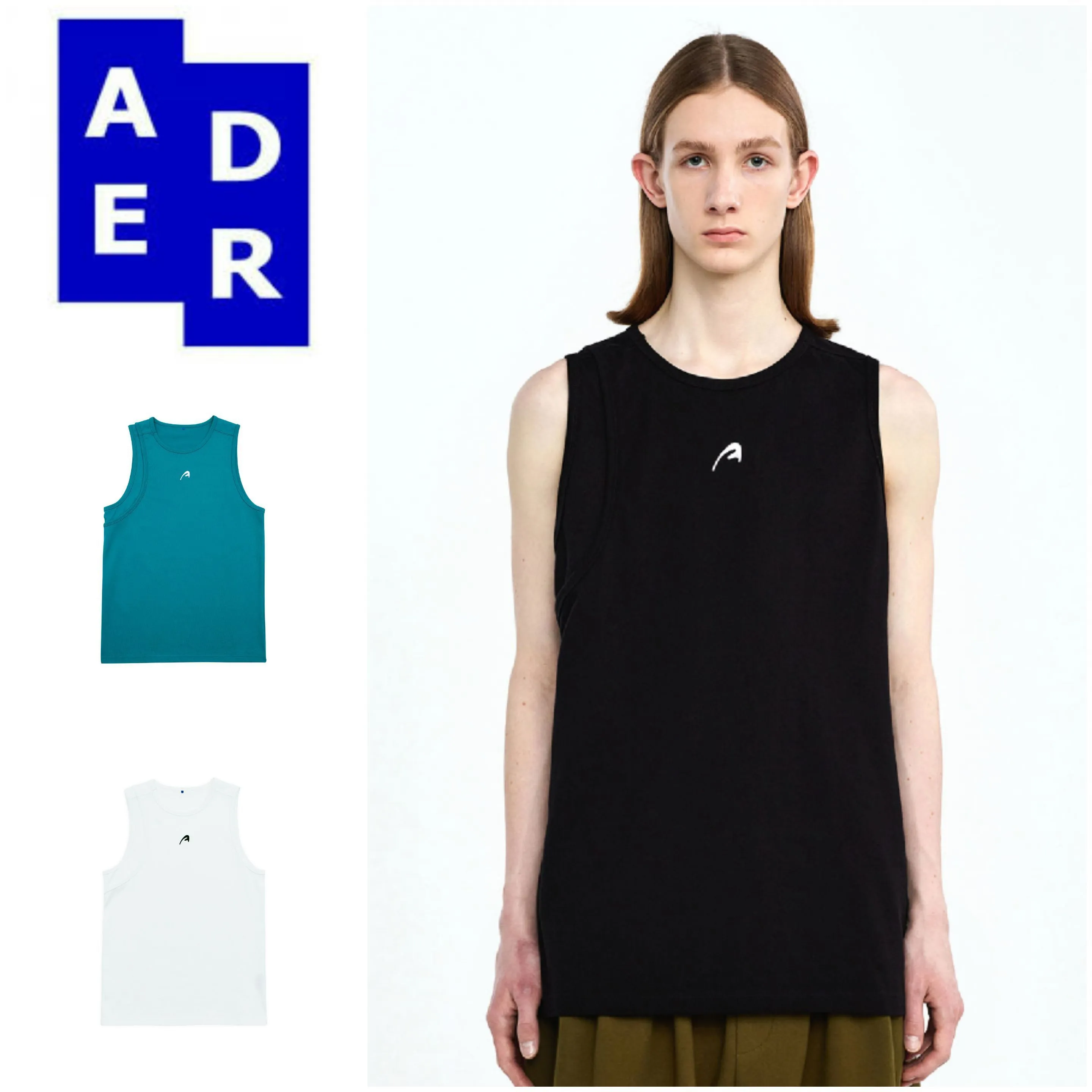 ADERERROR  |Unisex Street Style Logo Tanks