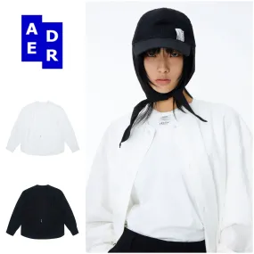 ADERERROR  |Unisex Street Style Long Sleeves Cotton Logo Shirts