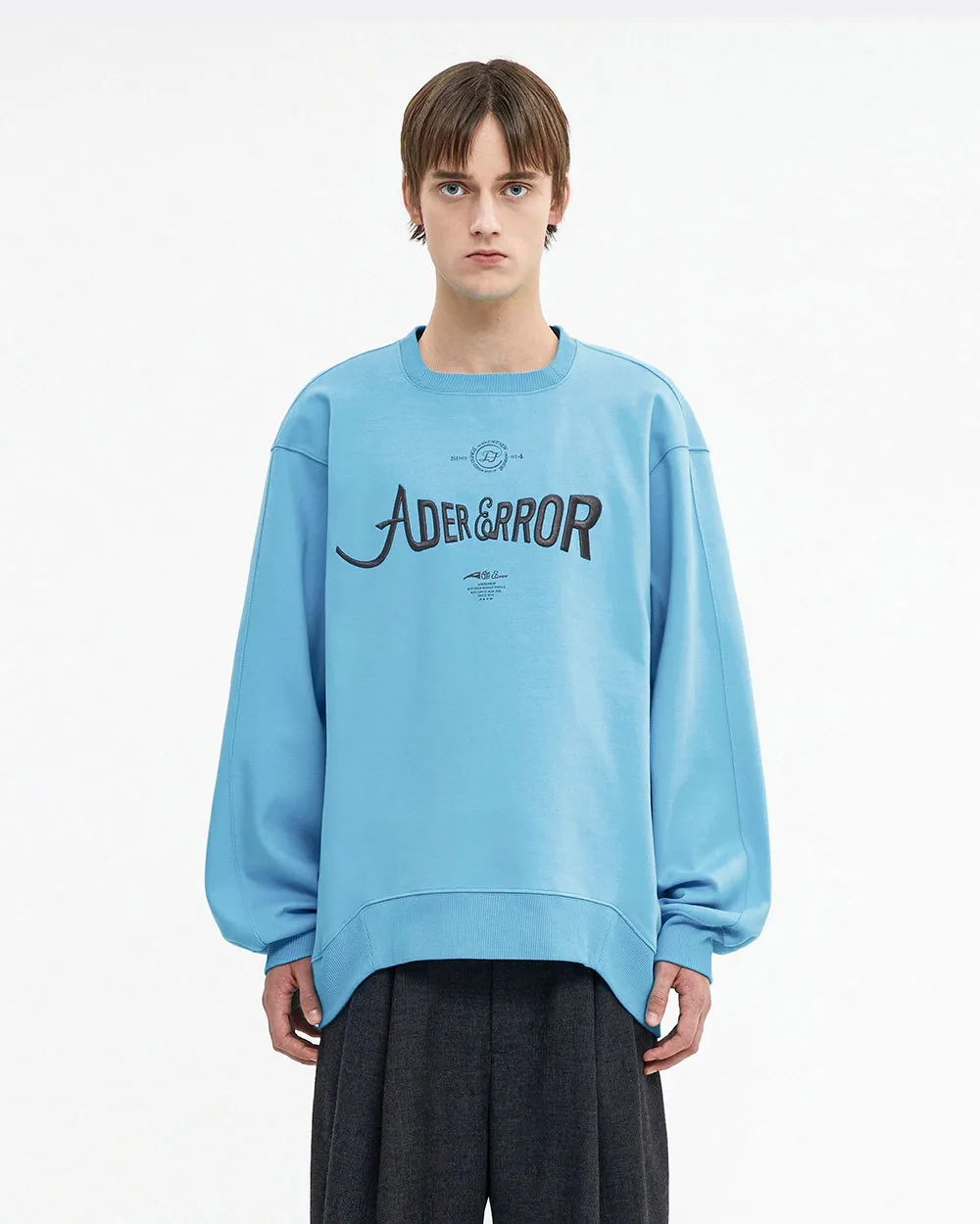 ADERERROR  |Unisex Street Style Long Sleeves Plain Cotton Oversized Logo