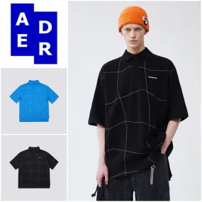 ADERERROR  |Unisex Street Style Short Sleeves Logo Shirts