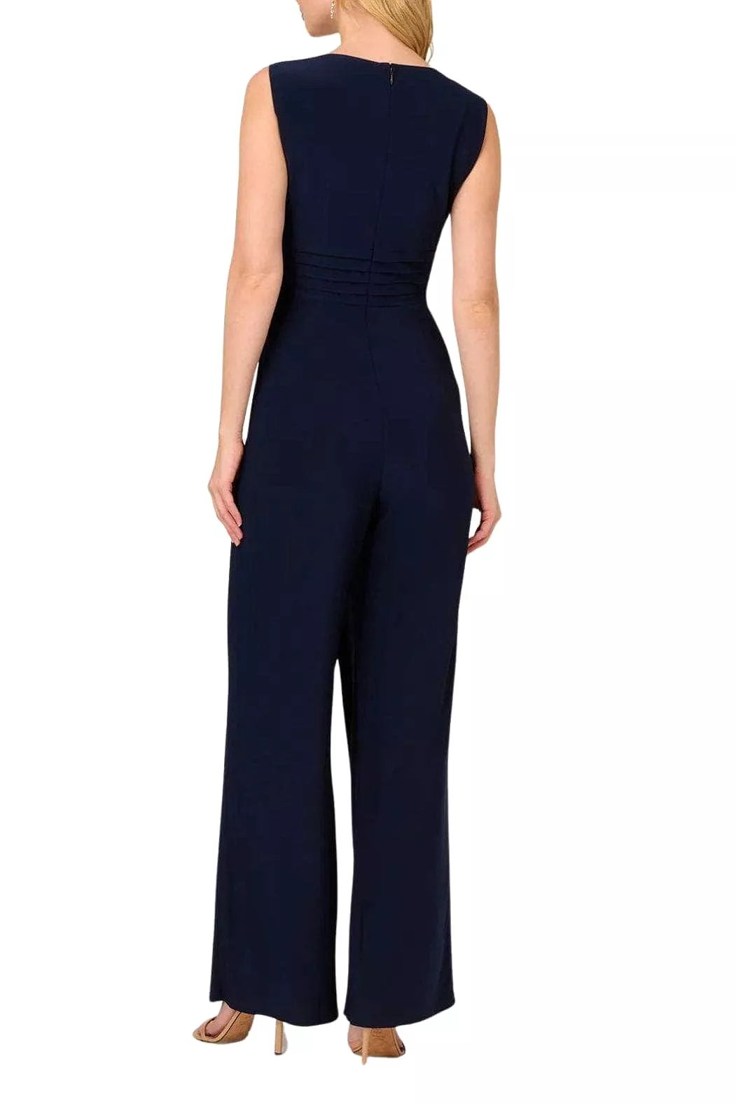 Adrianna Papell AP1D105225 - Sleeveless V-Neck Jumpsuit