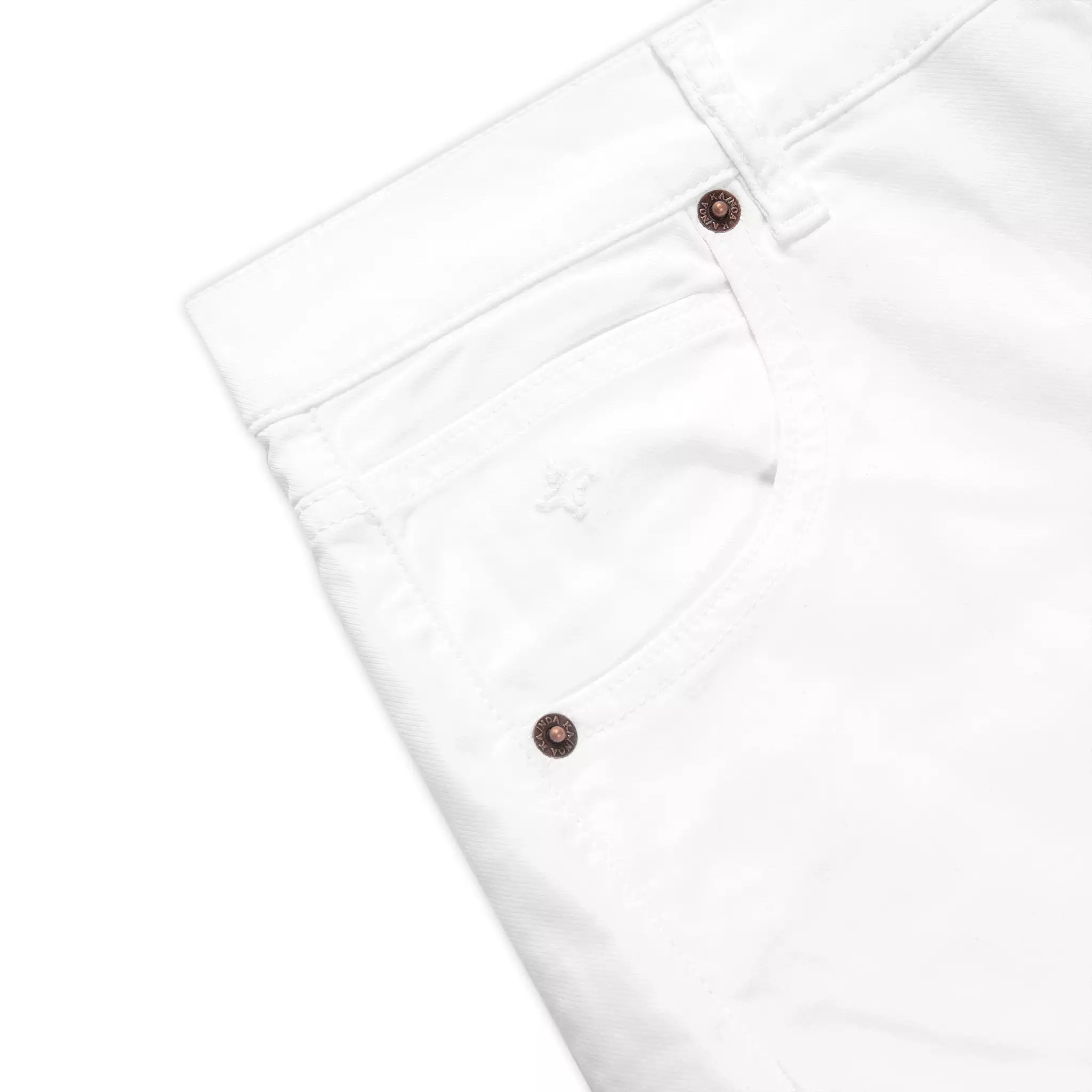 Aloi GD denim natural twill stretch (Ice White)