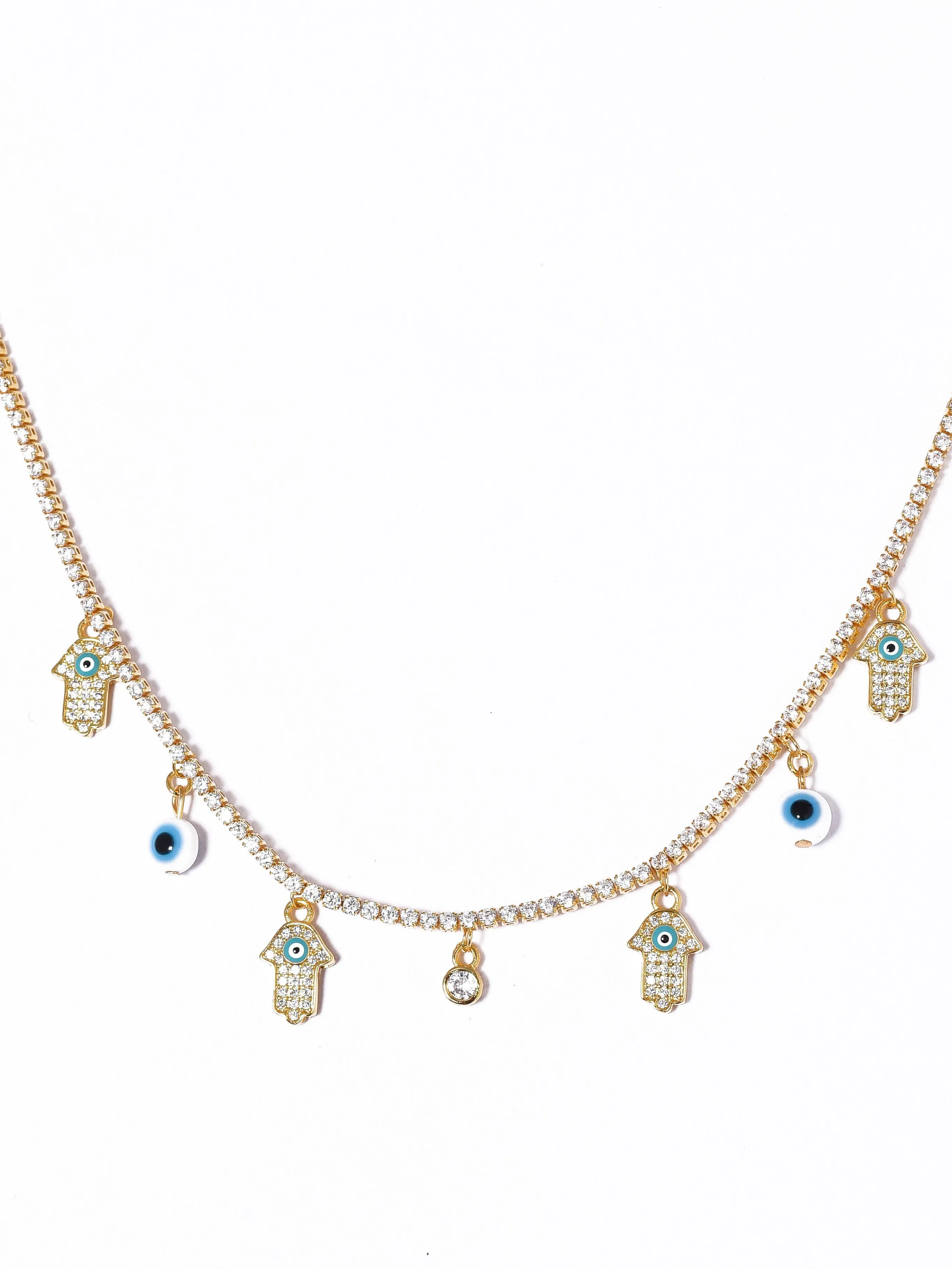 Amalfi Hamsa Hand Necklace