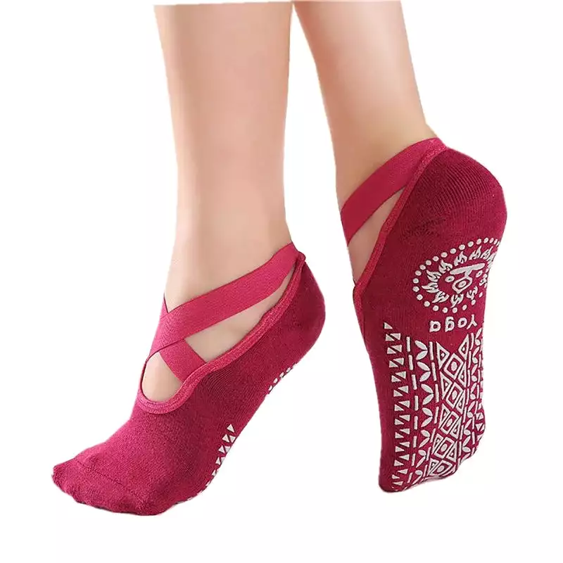 Ashore Shop Dance Sock Slippers Women Yoga Socks Anti Slip Bandage