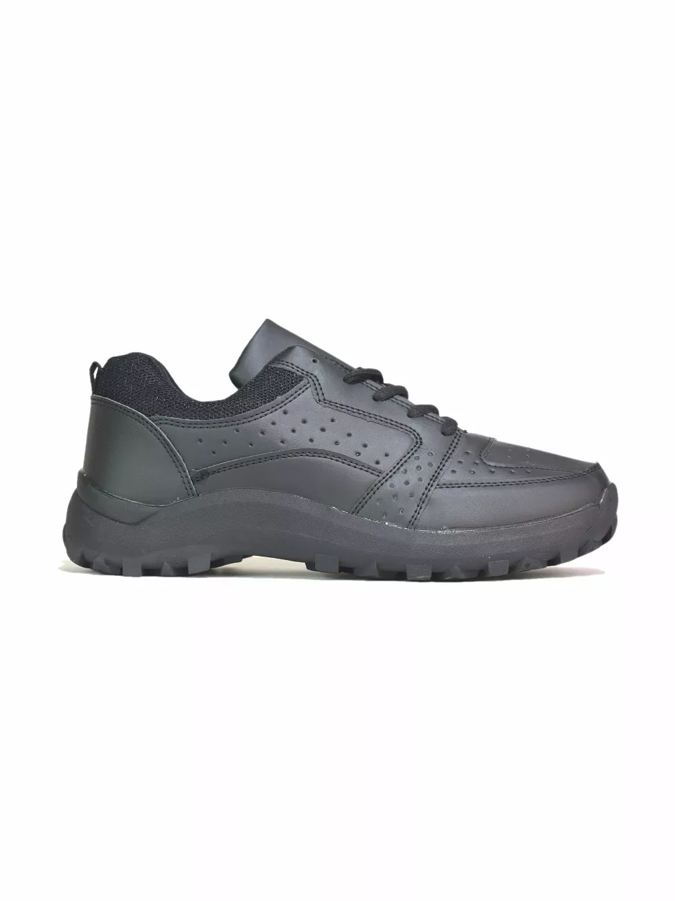 Black Men's Lace-Up Trainers