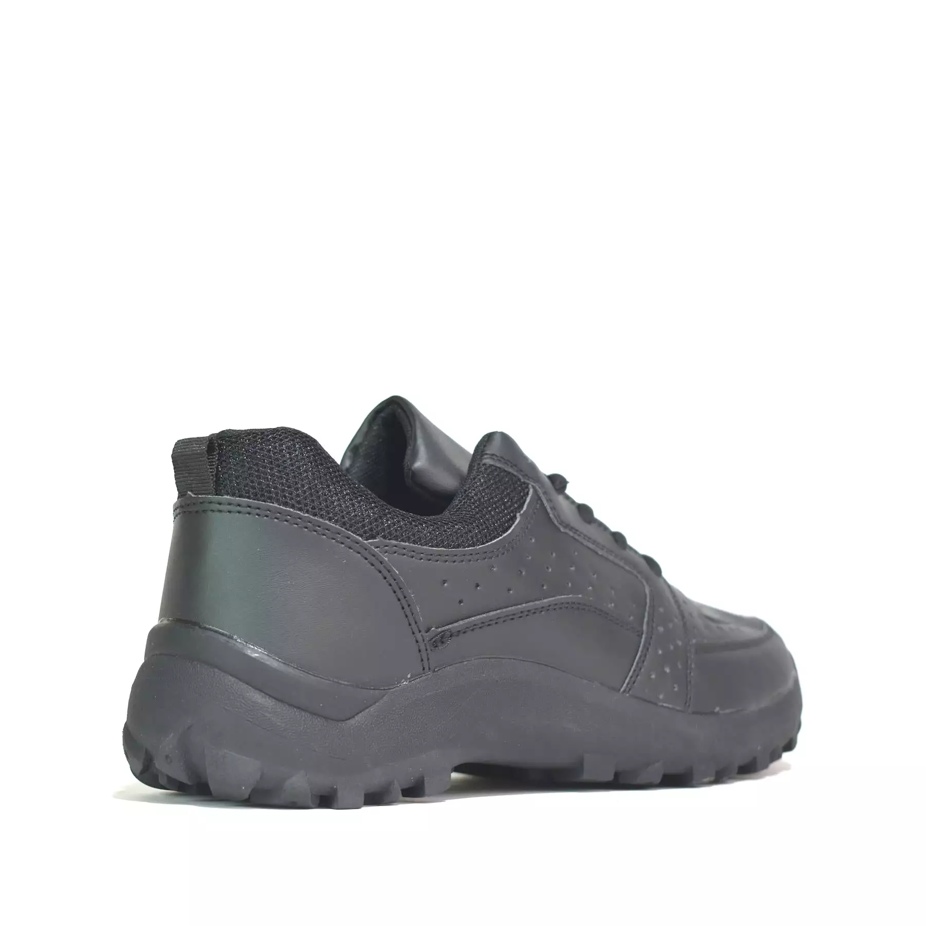 Black Men's Lace-Up Trainers