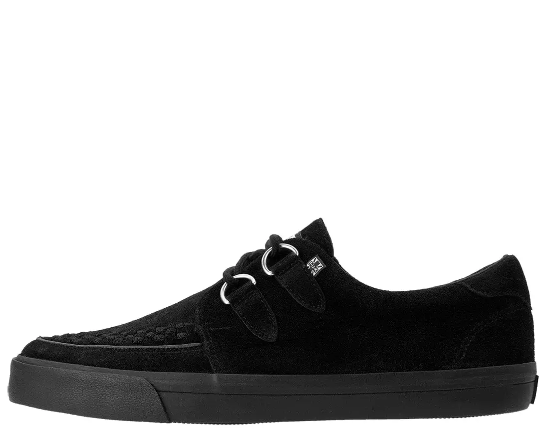 Black Suede D-Ring Sneaker