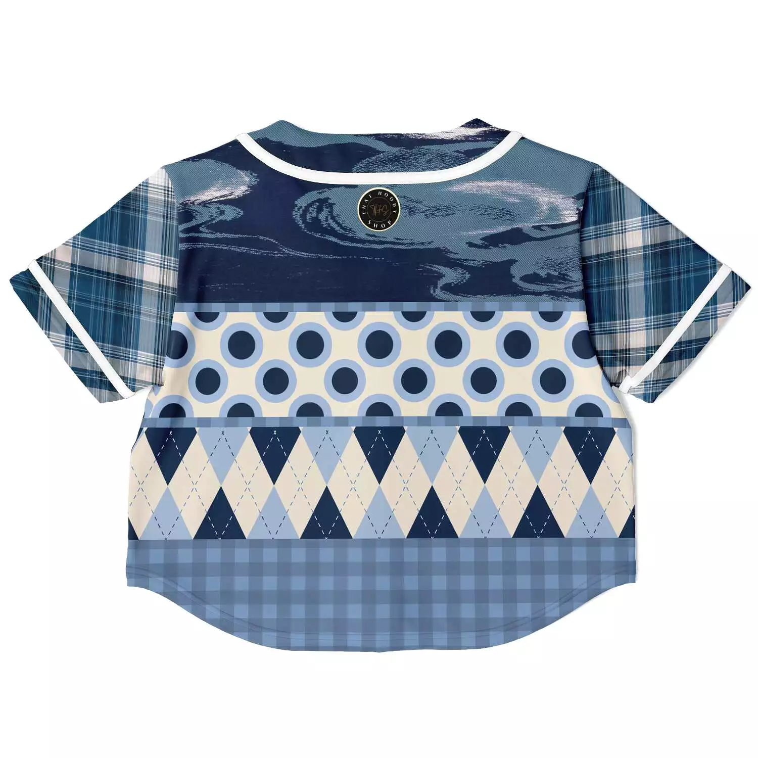 Blueberry Hill Cropped Button Front Jersey