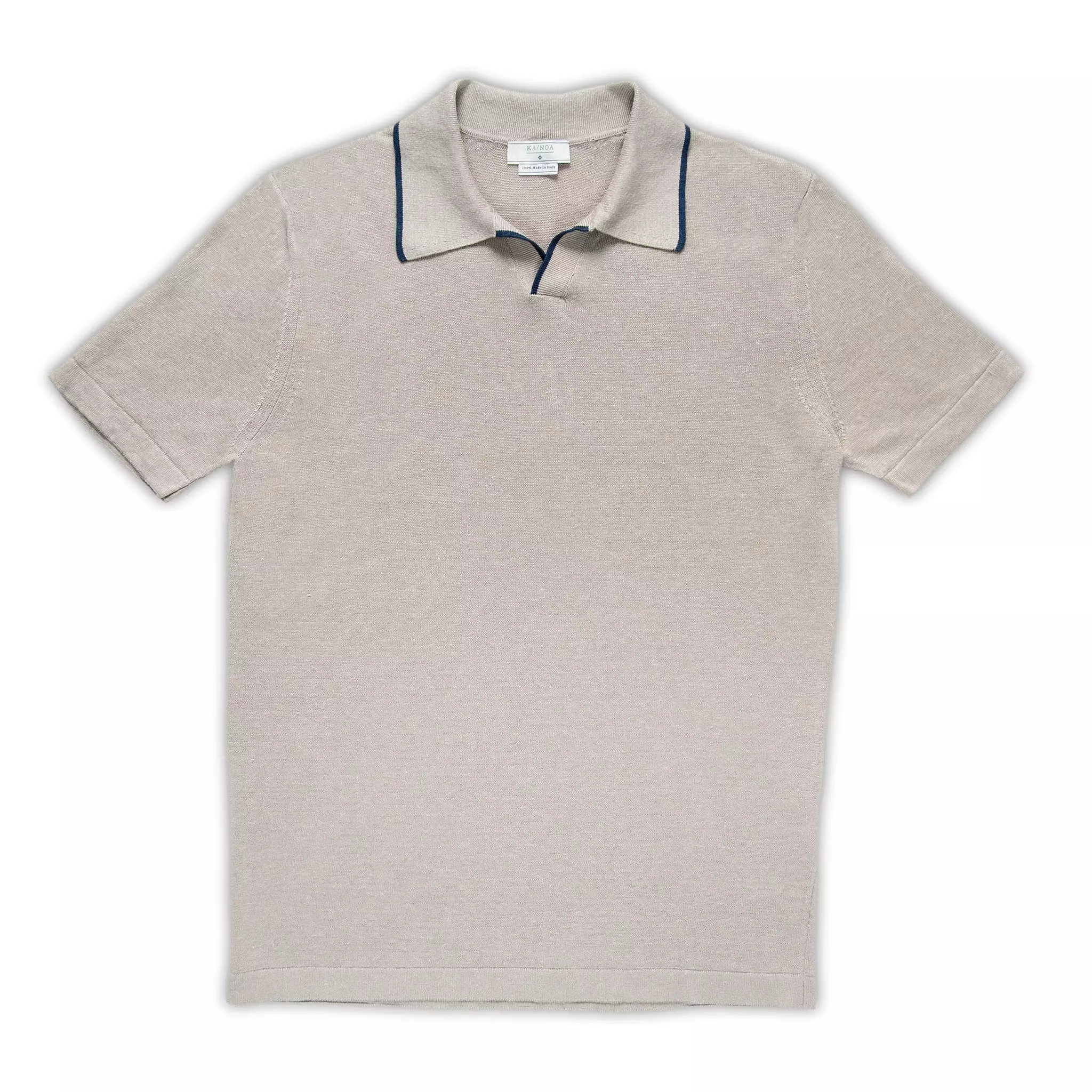 Borromé short-sleeved knitted t-shirt in Linen