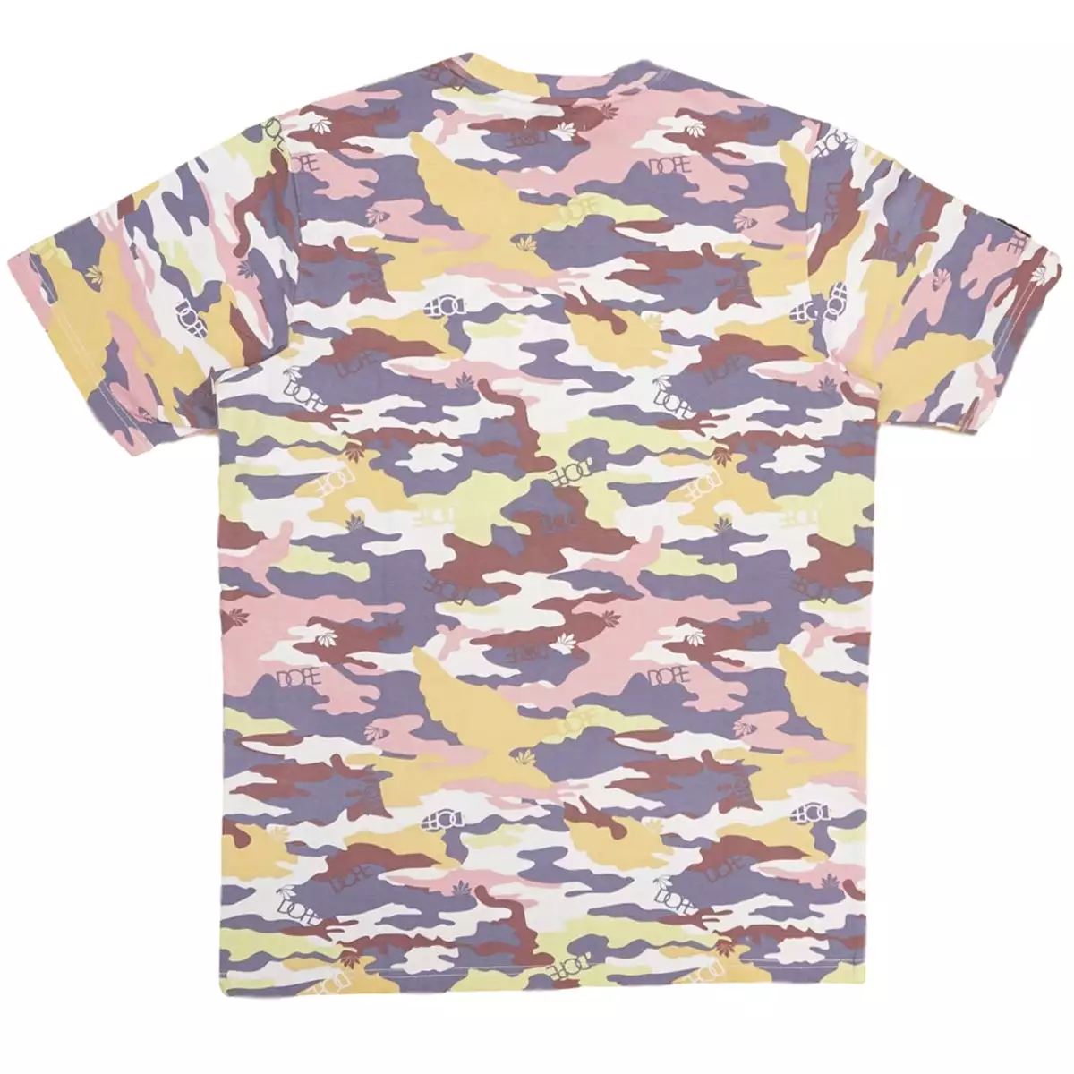 Camo Flock & Foil Tee (Purple) /D4