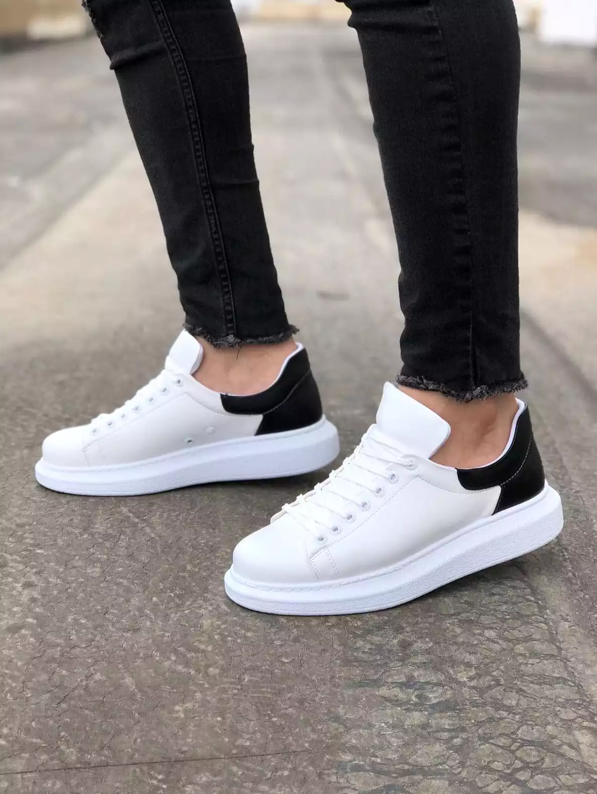 Chekich Men's Casual White Shoes ch256