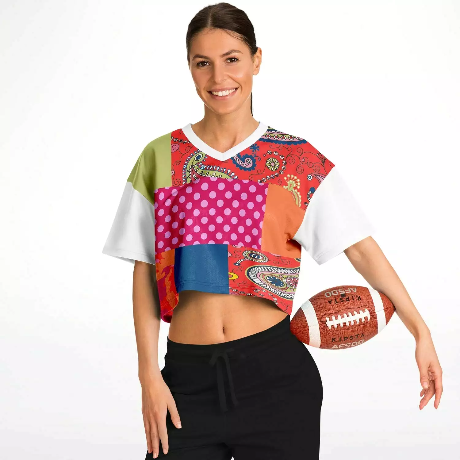 Chili Pepper Patchwork Crop Jersey