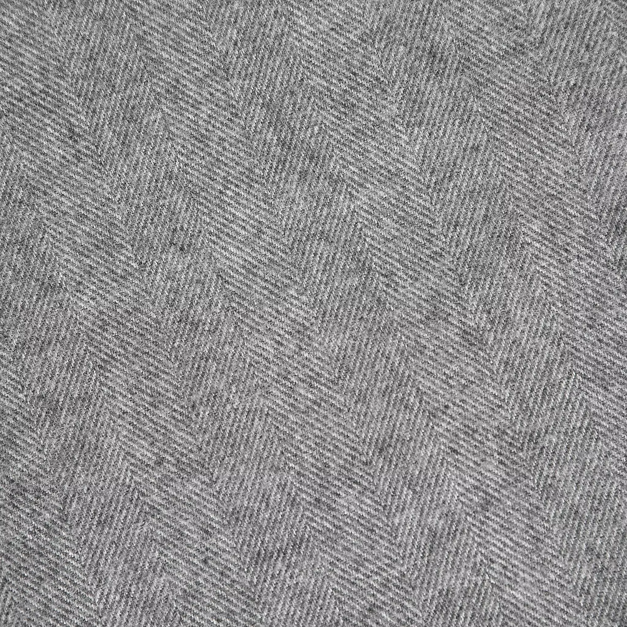 Clamenc Soft cotton Melton Herringbone (dark grey melange)