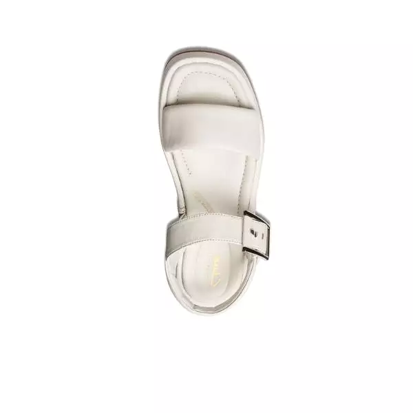 Clarks Women's Alda Strap Off White Leather