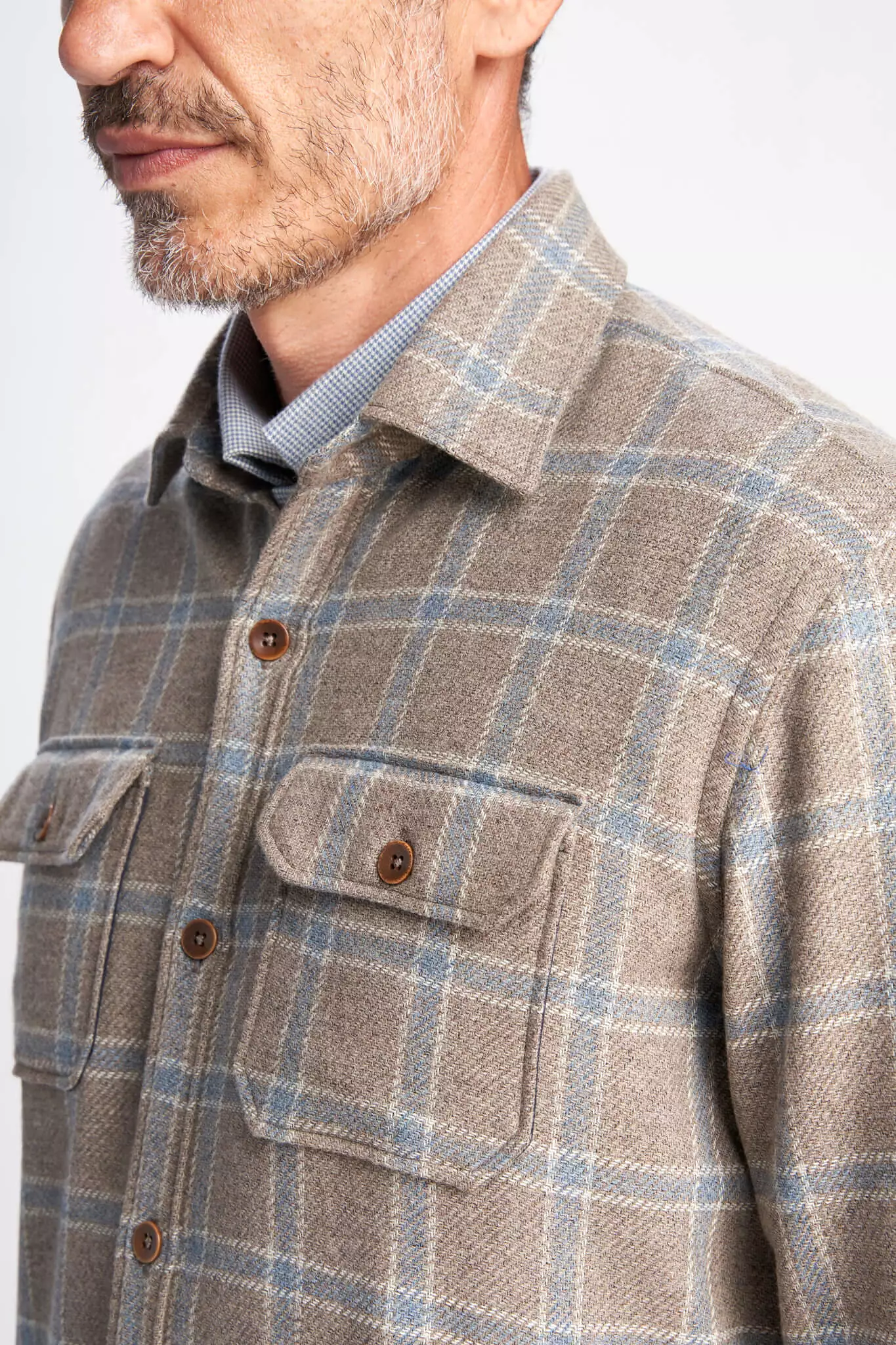 David check Jebric Outer Shirt