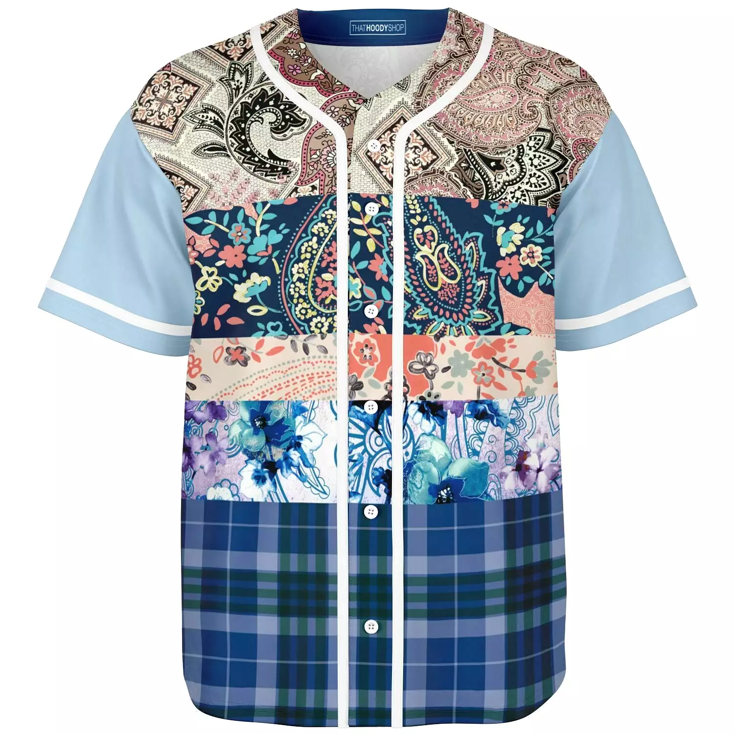 Dolores Park Paisley Button Front Jersey