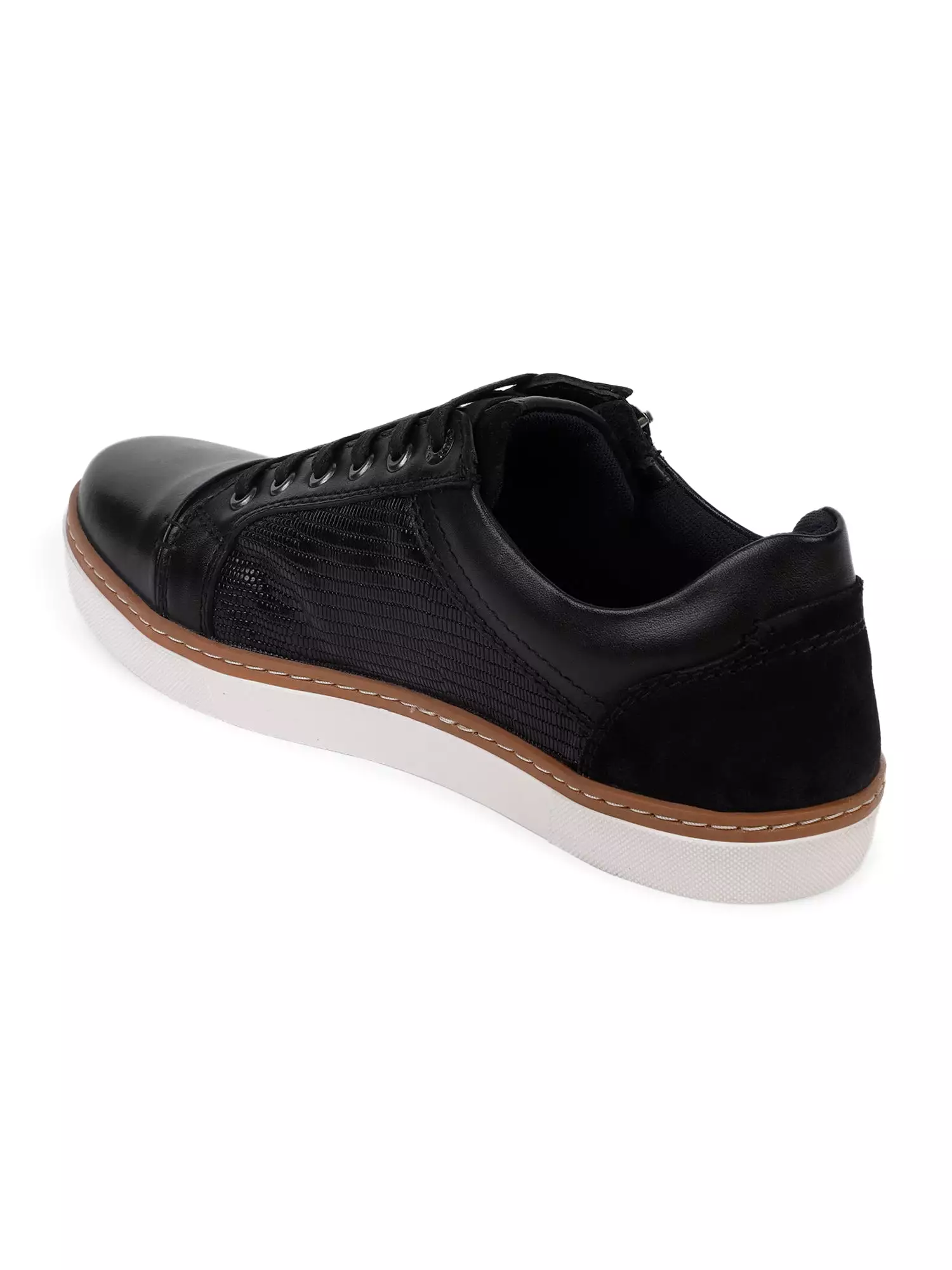 Ezok Men Black Sneaker Casual Shoes