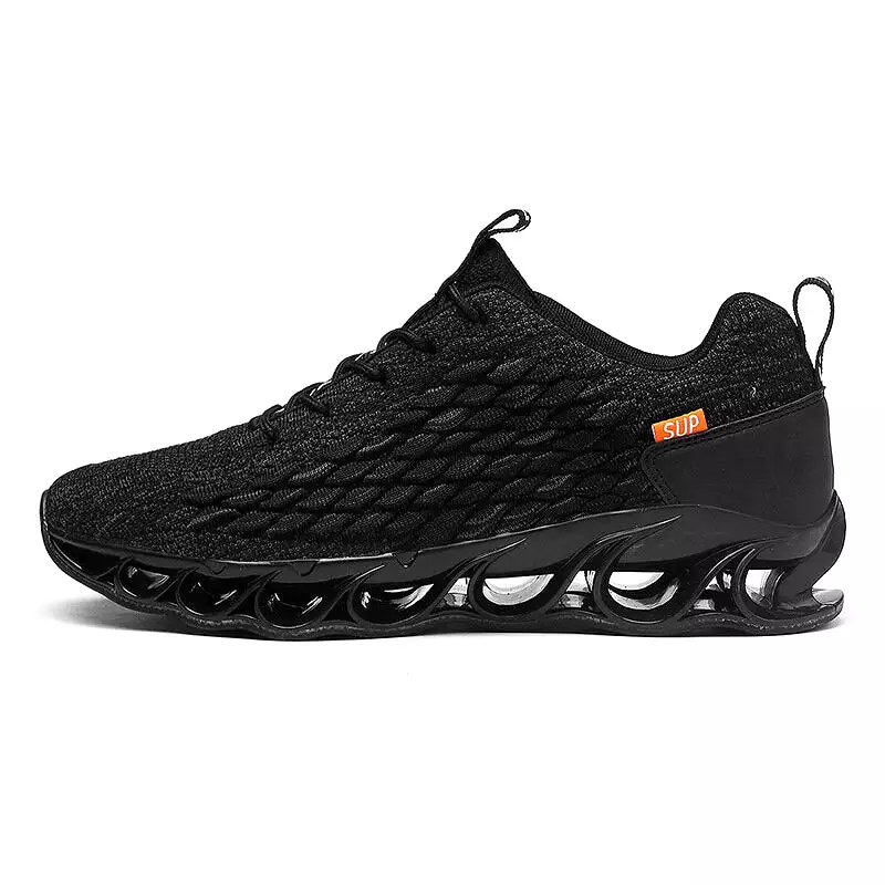 Flying Woven Men's Sneakers Breathable Mesh Sports Shoes Fish Scales Casual Running Shoes