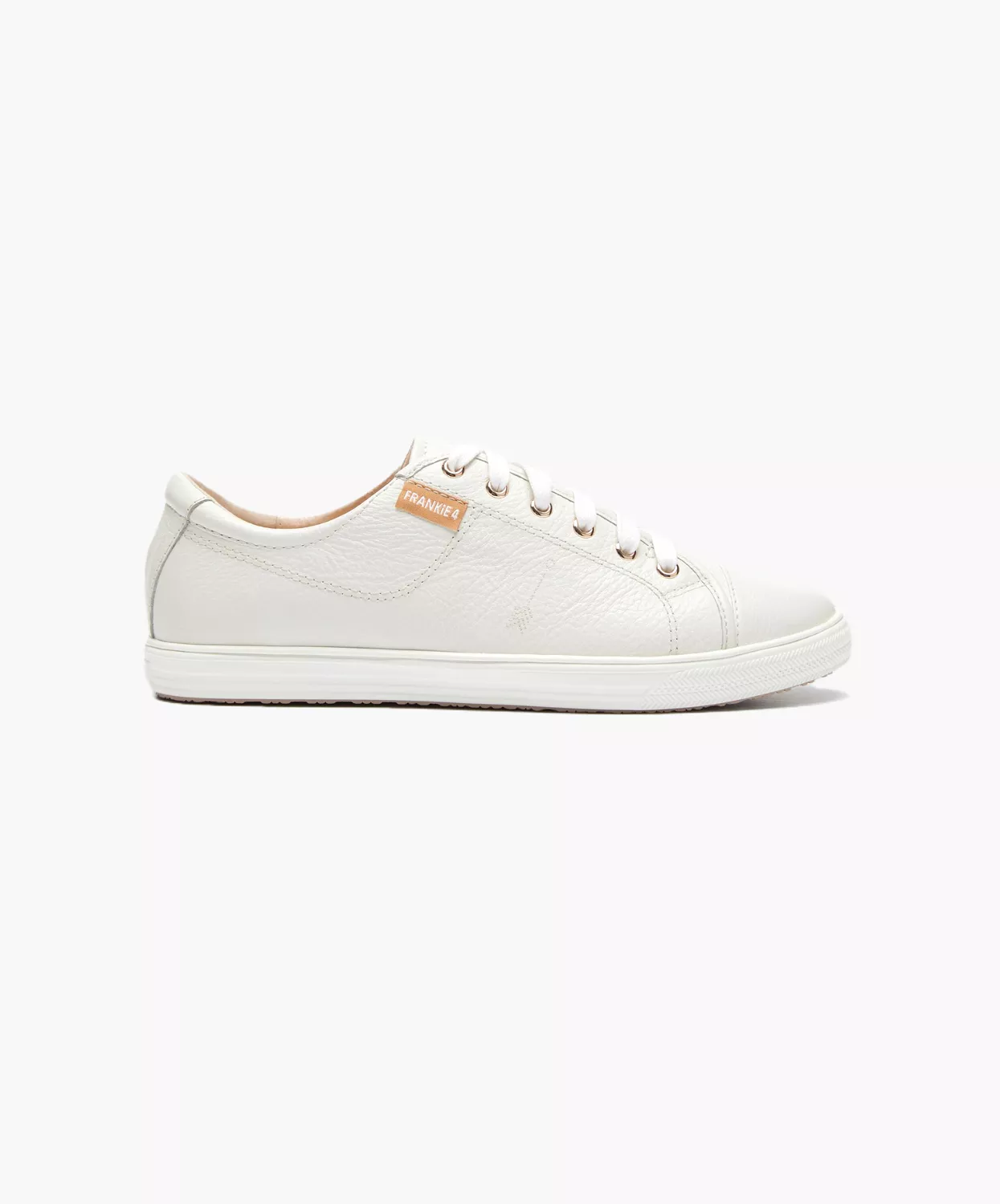 Frankie 4 Nat II Tumbled Sneakers White