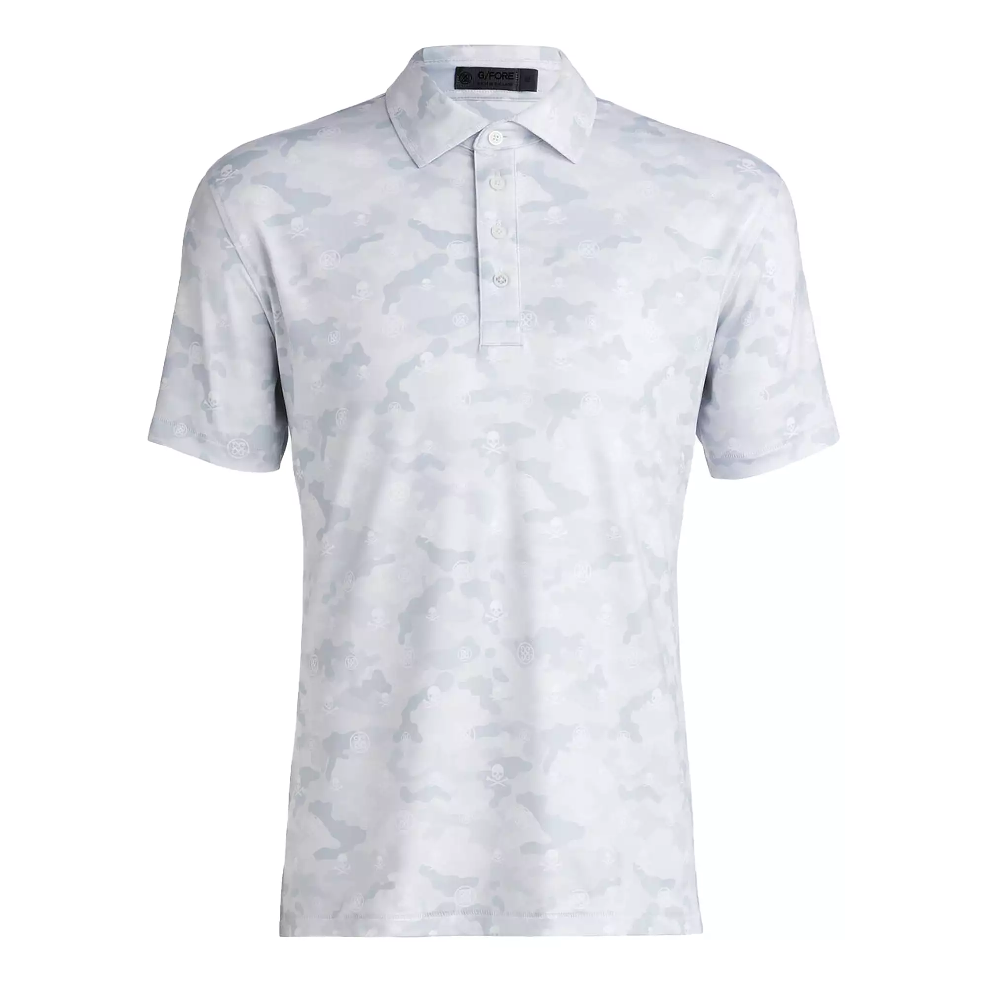 G/Fore Icon Camo Tech Jersey Modern Spread Collar Polo