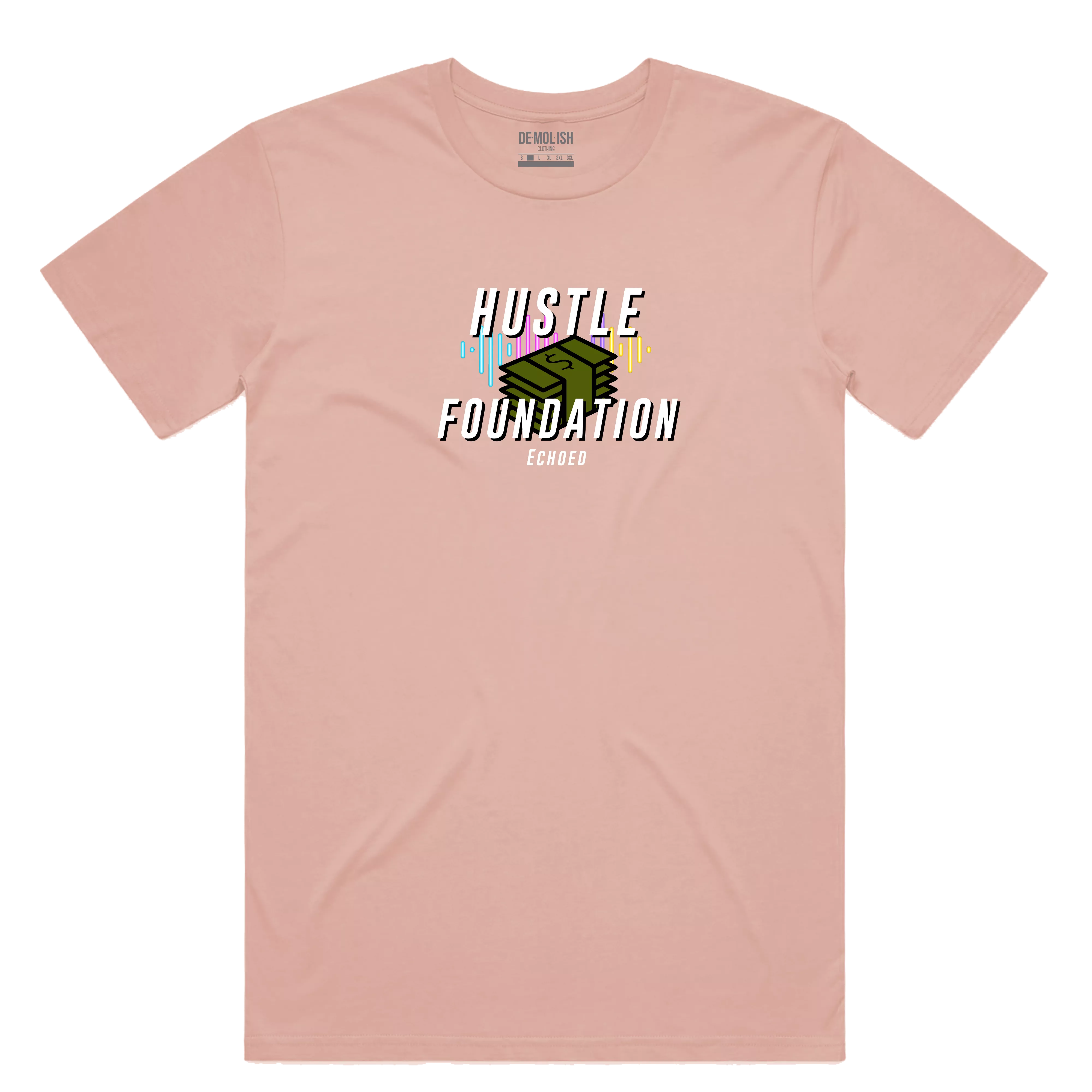 Hustle Foundation Tee (Pink) / D2