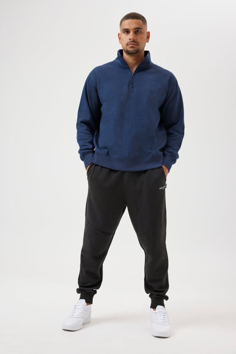 INSPORT MEN'S QUARTER ZIP TOP NAVY