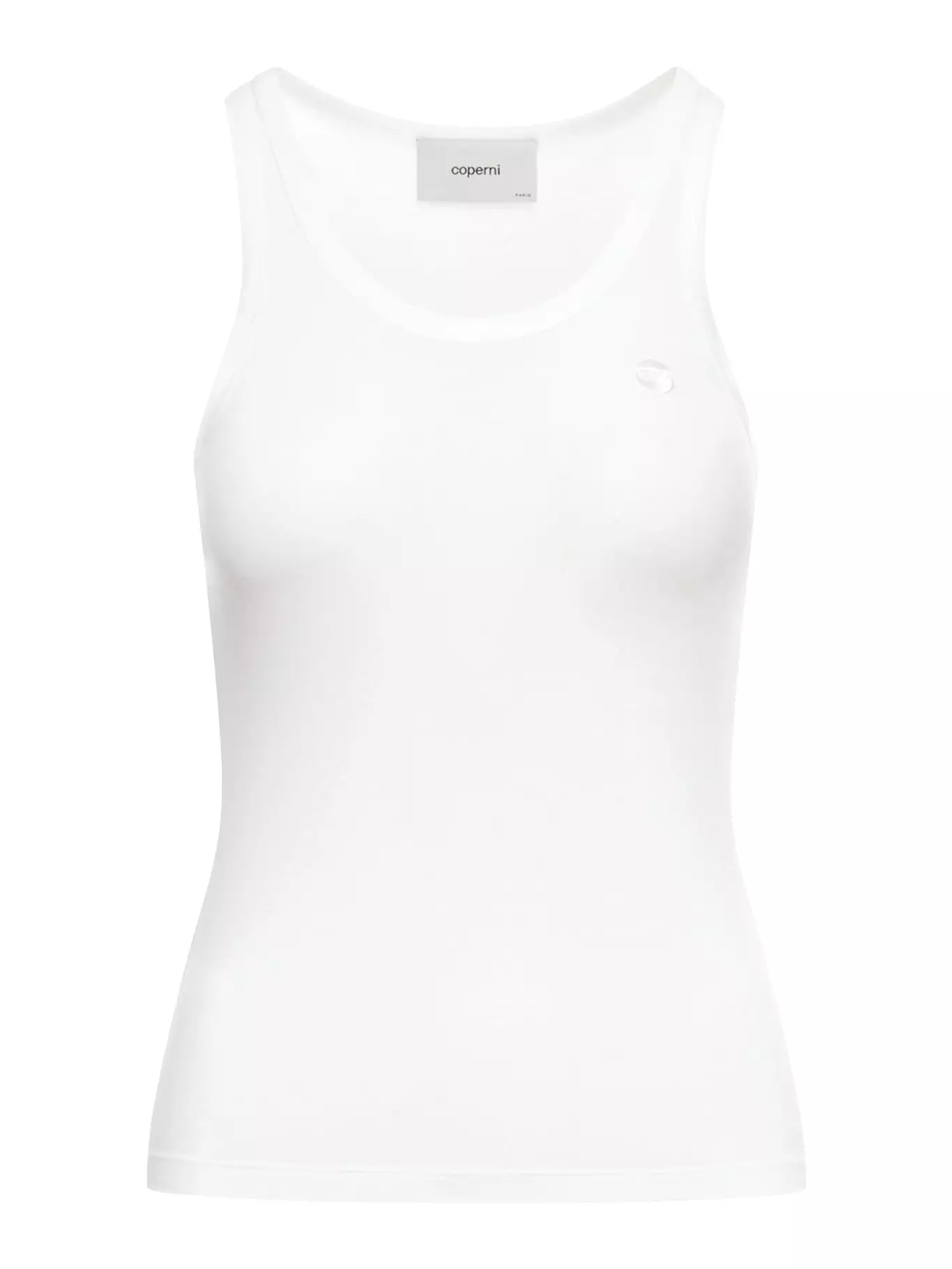 JERSEY TANK TOP WITH EMBROIDERED LOGO