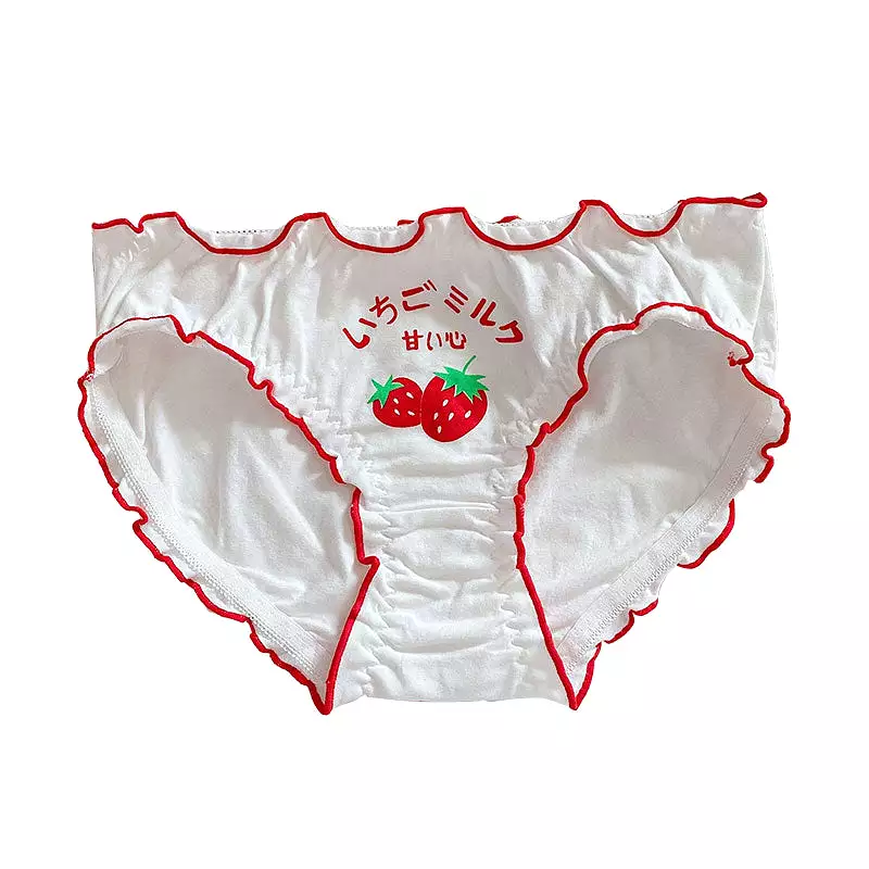 Kawaii Girl Fruit Briefs ( 4 pieces ) AD11846