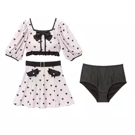 kawaii navy collar girly swimsuit set two ways of wearing