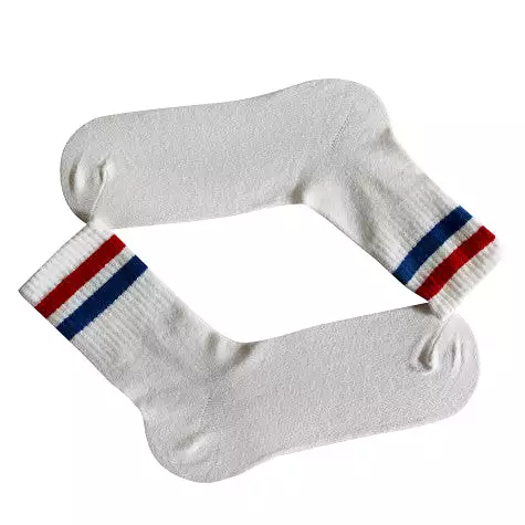 Louluu Women 2stripe Tennis Socks Box-2