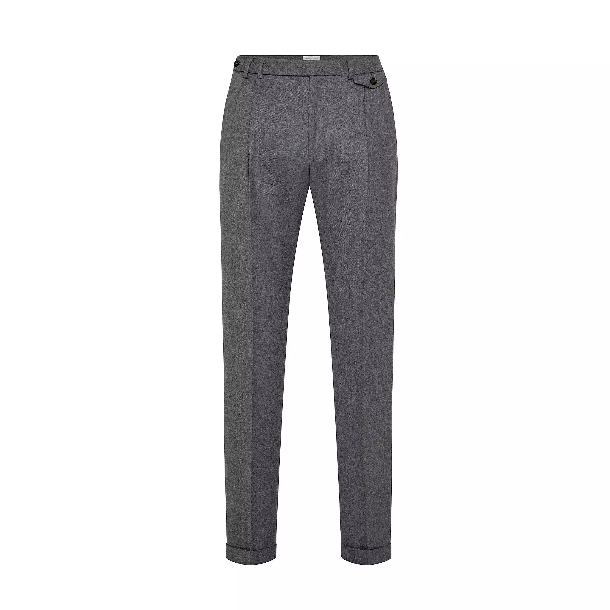 Lowell washable flannel wide pleated pants