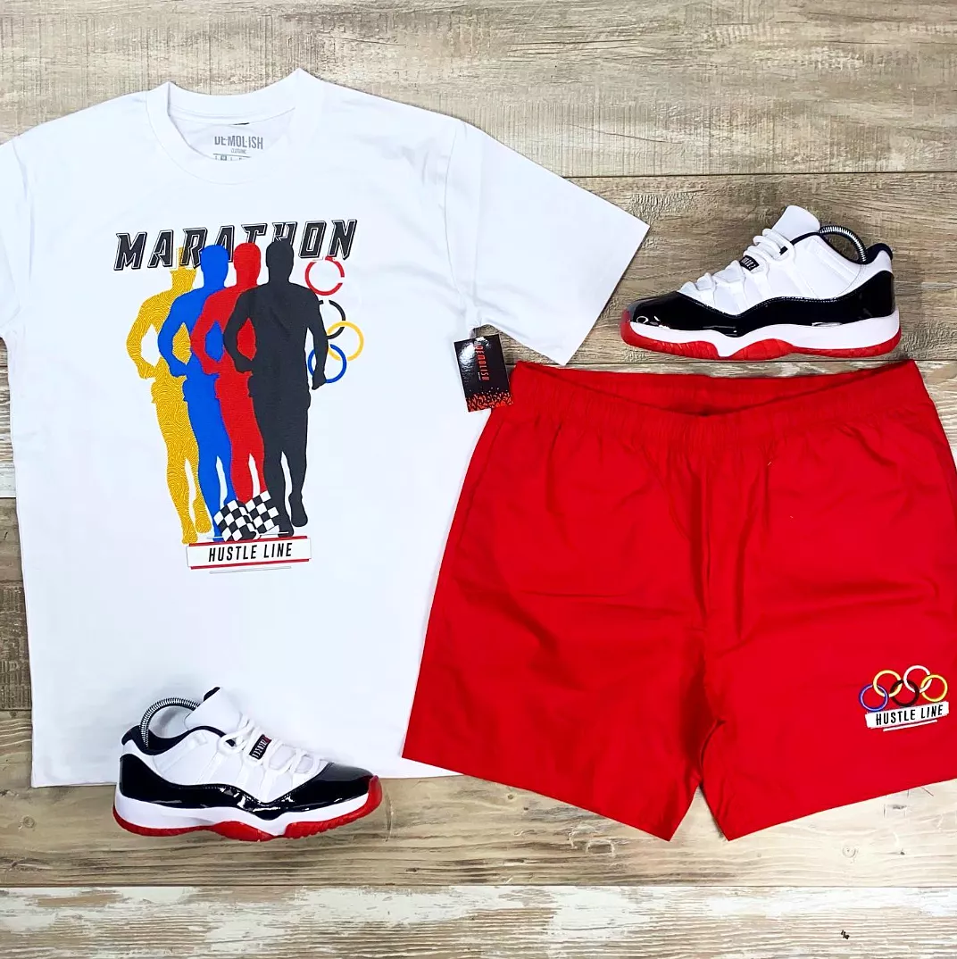 Marathon Tee (White) / D2