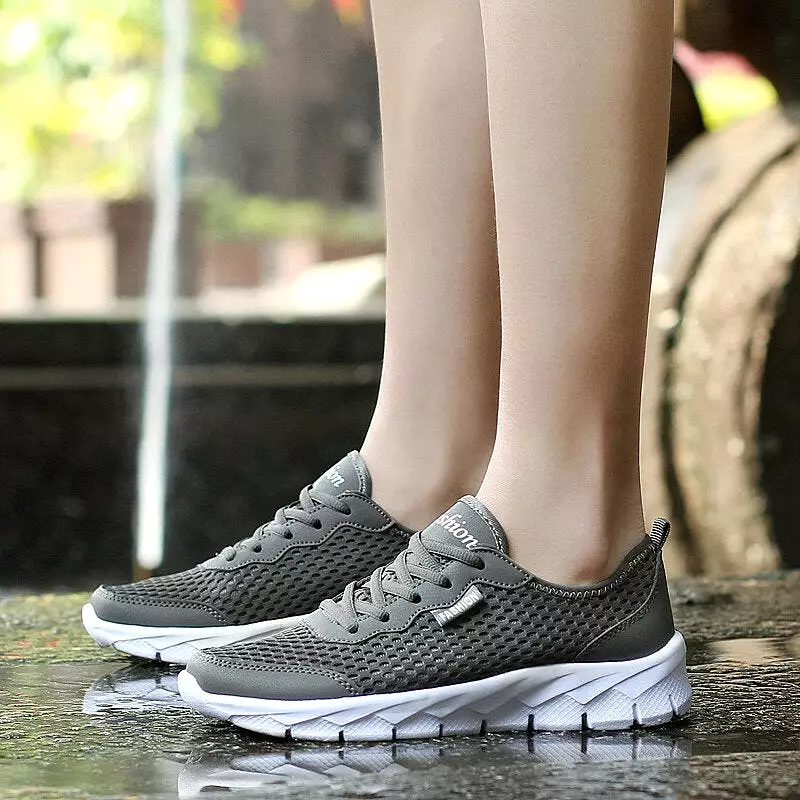 Men Mesh Breathable Running Shoes Sneakers Quick Drying Ultralight Sneakers Sports Shoes