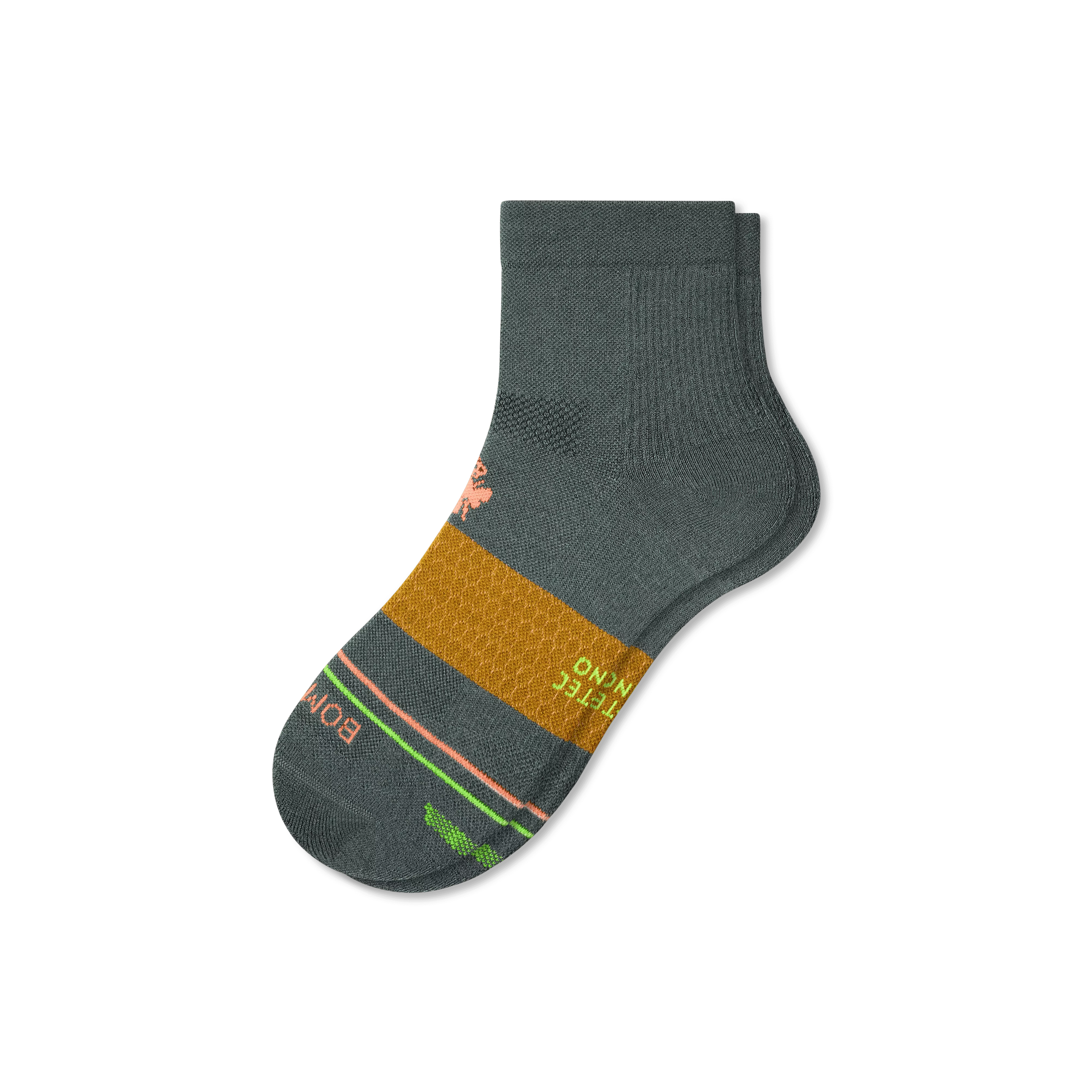 Men's Merino Wool Blend Athletic Quarter Socks