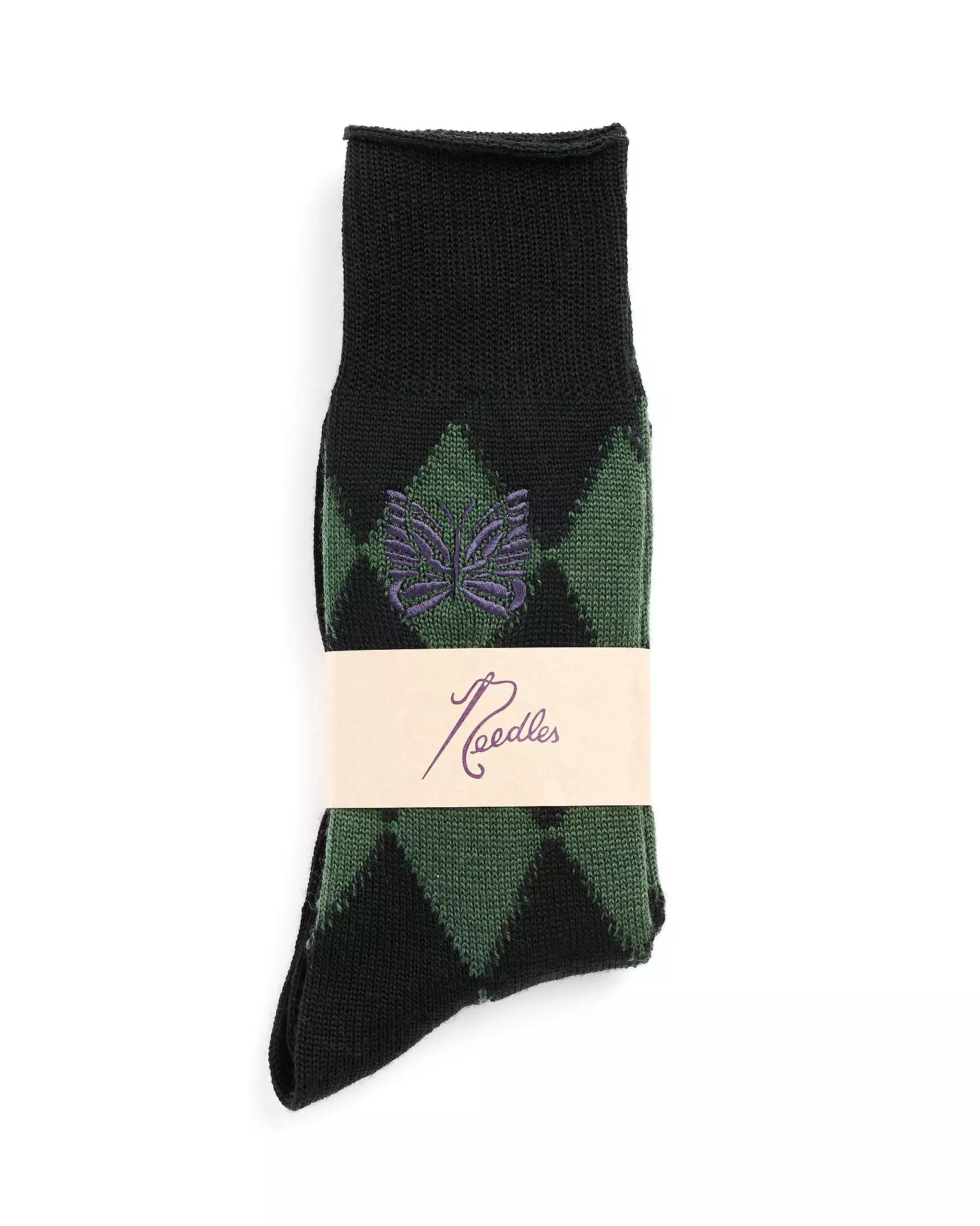 Merino Wool Argyle Jq. Socks