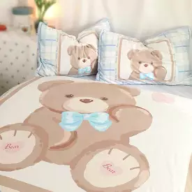 Morning bear milky fleece bedding set soft