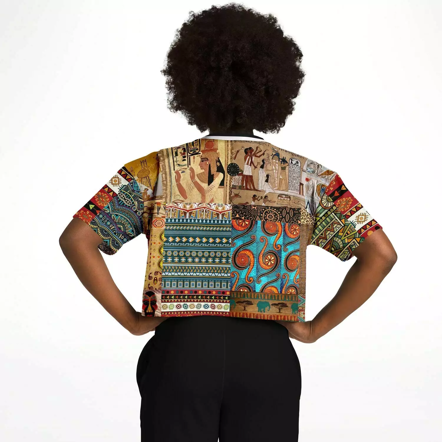 Mother Lode African Print Crop Jersey