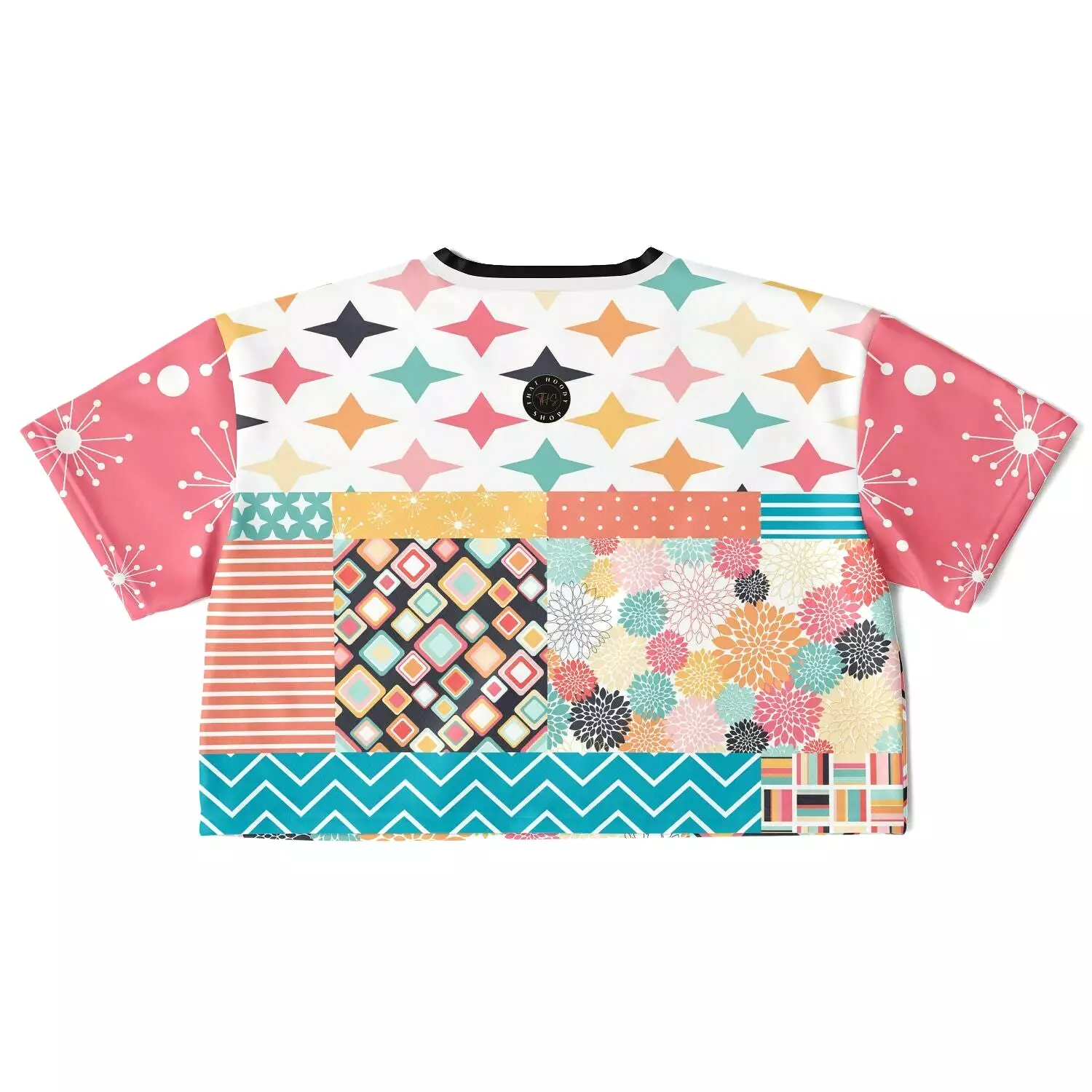 Old Miami Geo Patchwork Crop Jersey