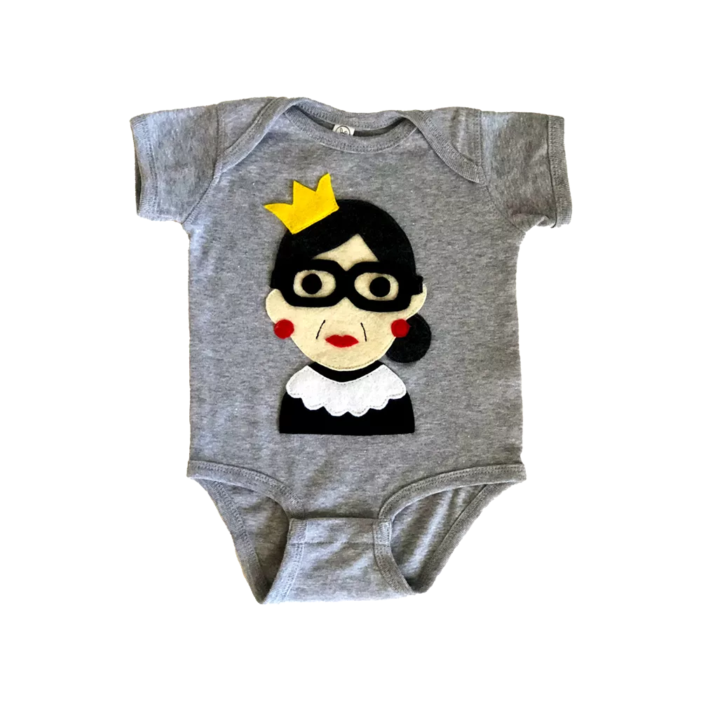 RBG Infant Bodysuit Gray | Newborn - 18M