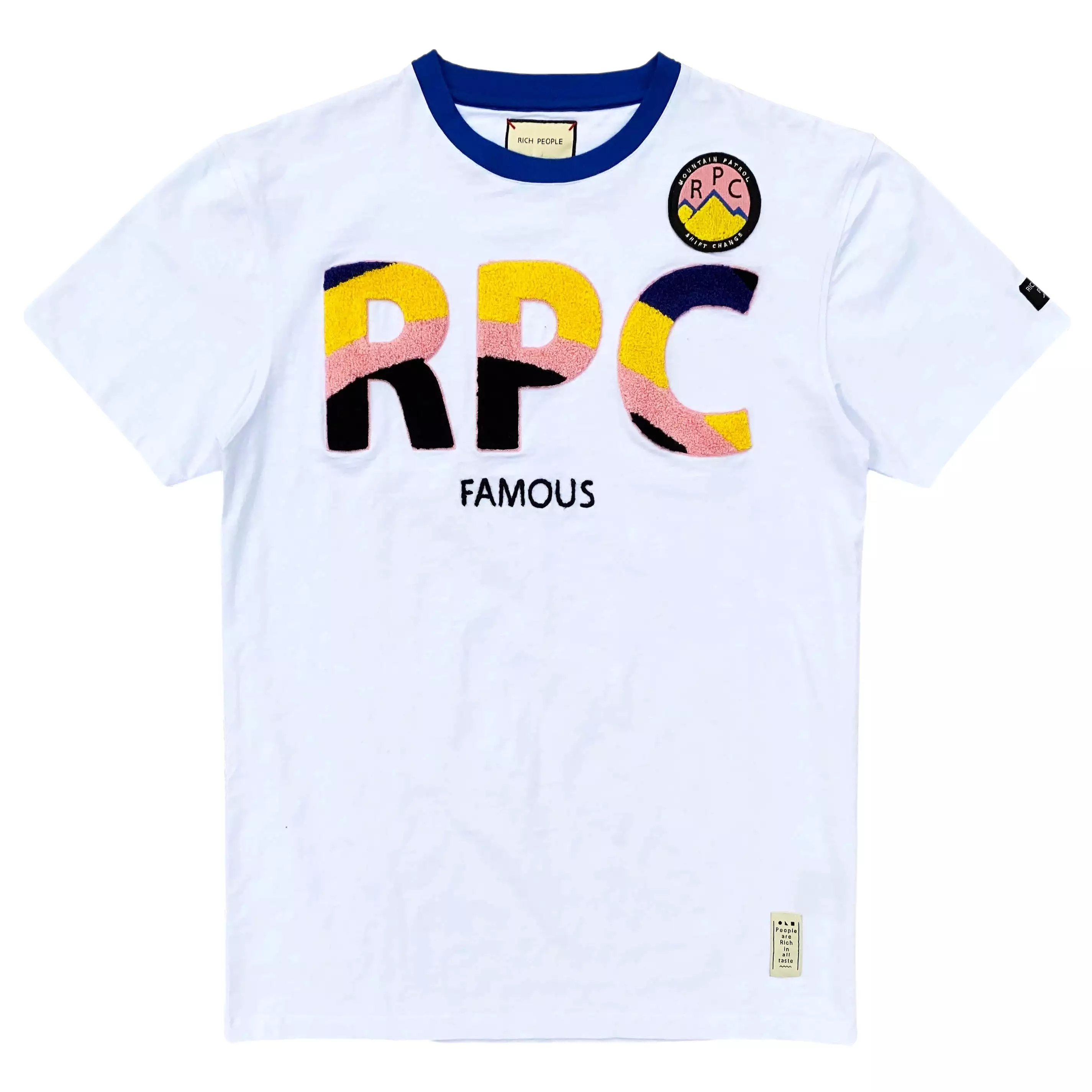 RPC Print Logo Tee (Wte/Blue) /D9